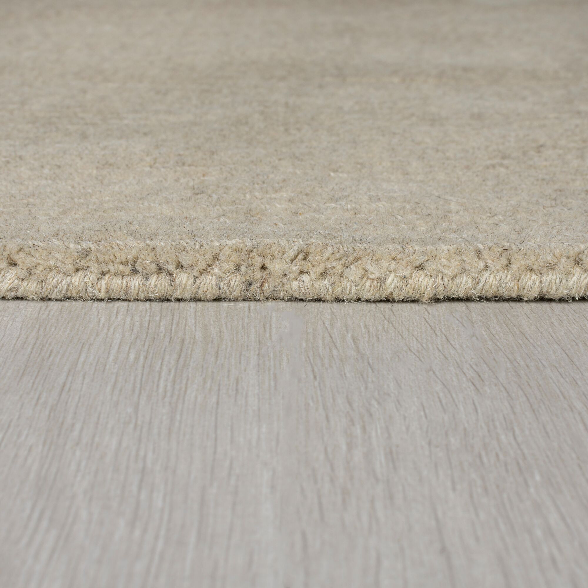 Ručně tkaný běhoun Tuscany Textured Wool Border Natural 2