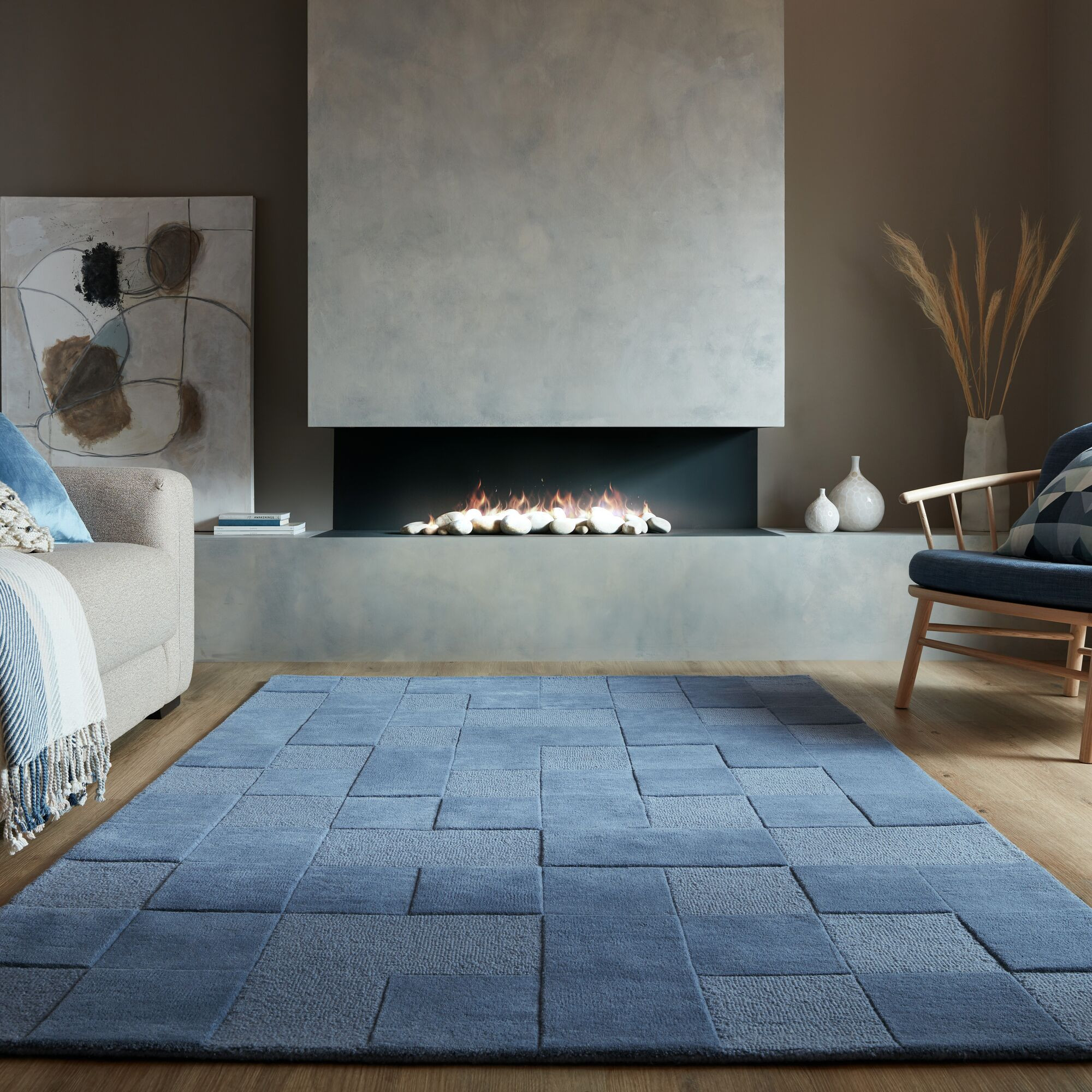 Kusový koberec Moderno Checkerboard Blue 4