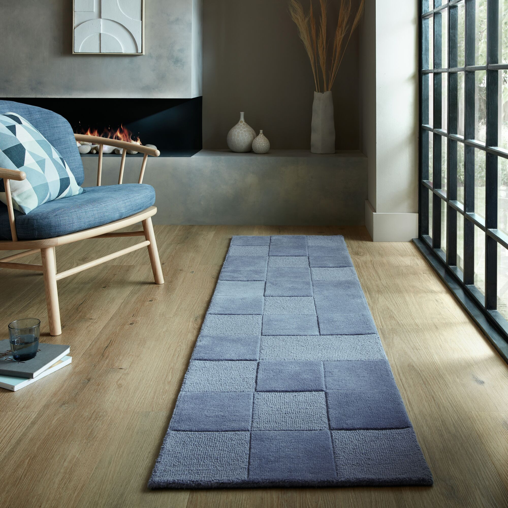 Běhoun Moderno Checkerboard Blue 3