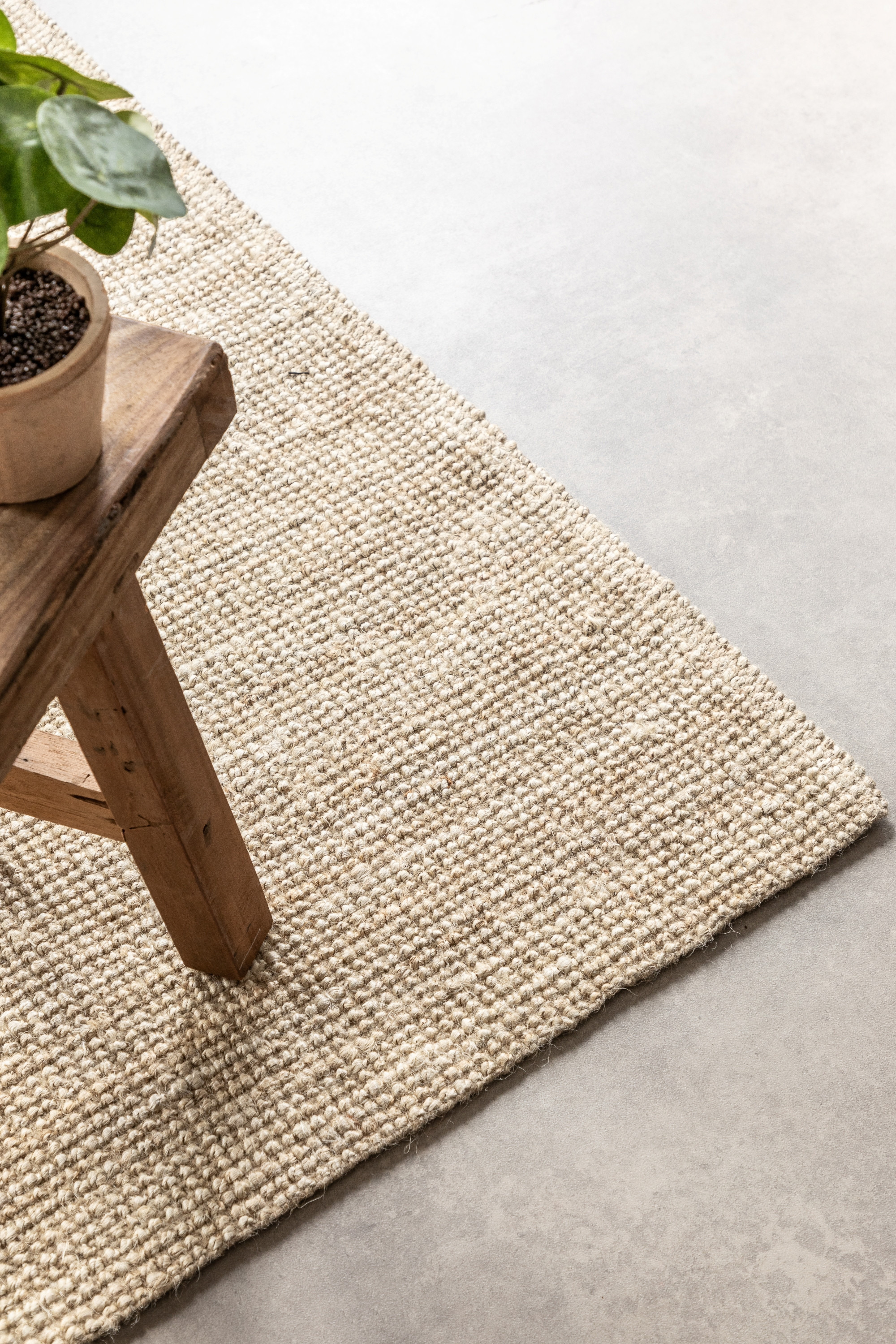 Kusový koberec Bouclé Jute 105973 Ivory White 3