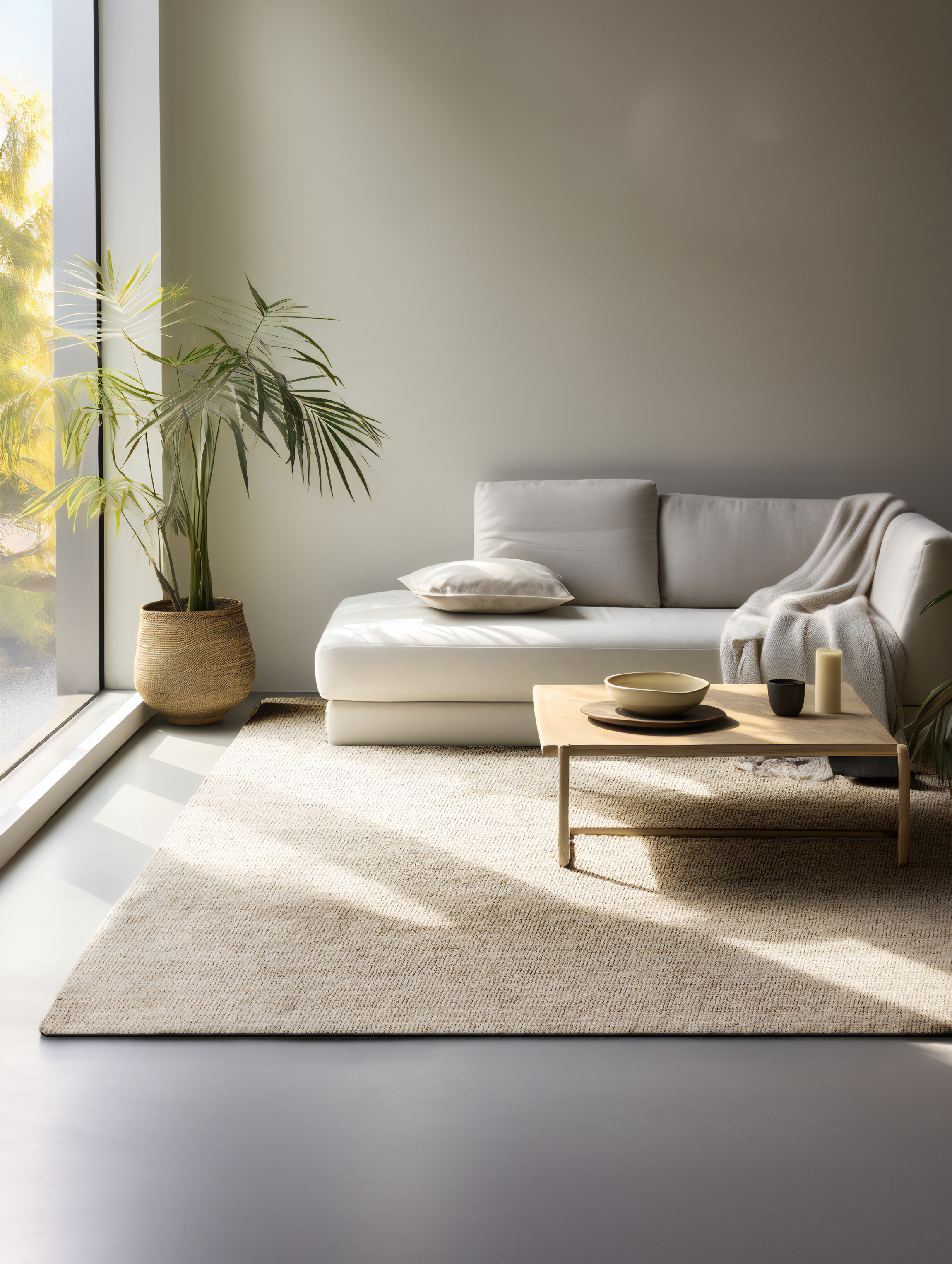 Kusový koberec Bouclé Jute 105973 Ivory White 5