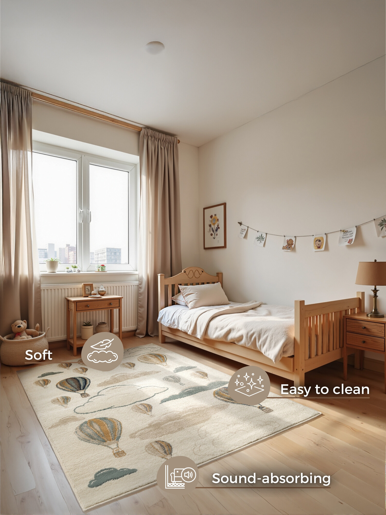 Dětský koberec Adventures 106209 Cream Multicolor 120x170 cm (obrázek 10)