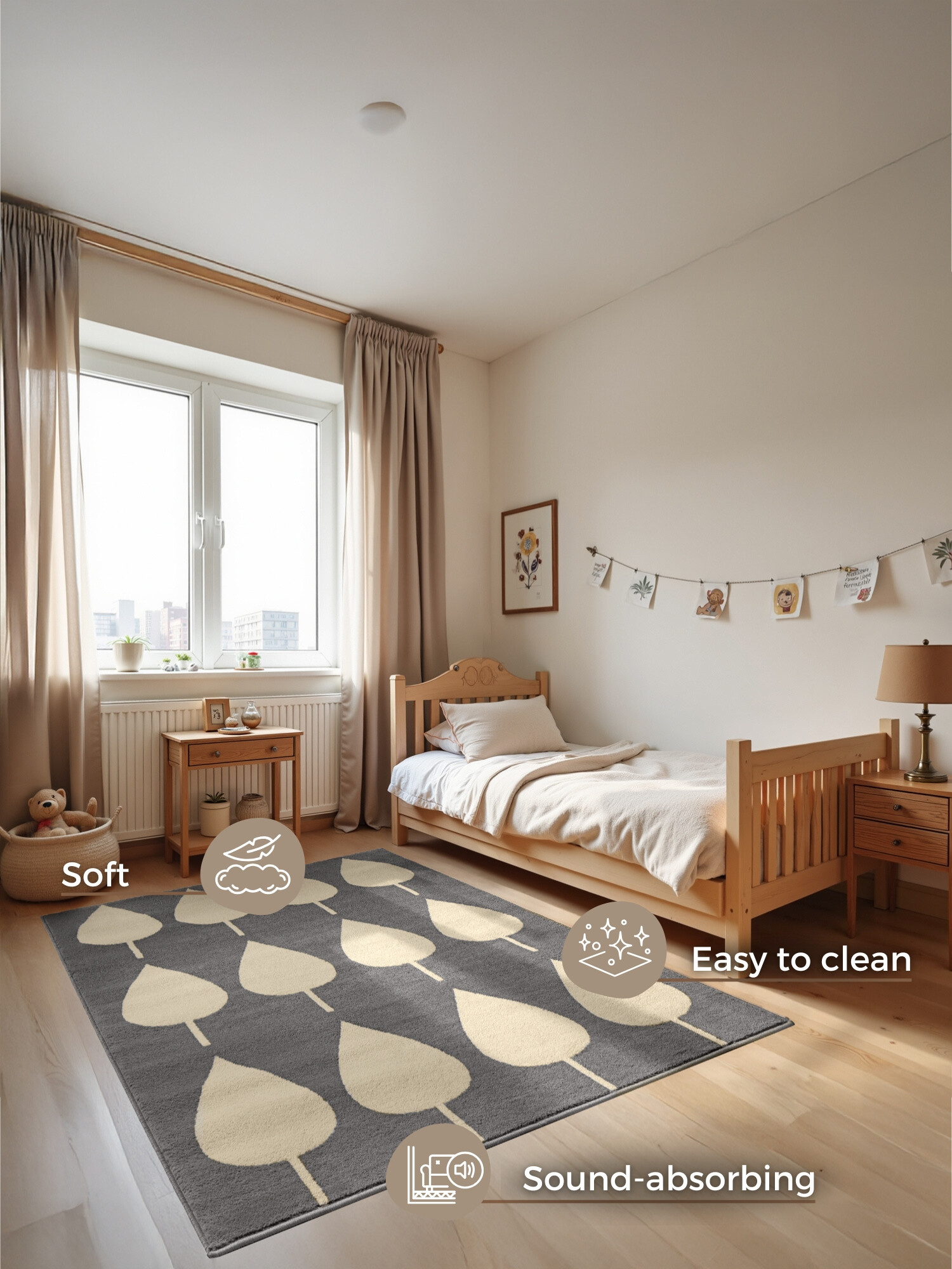 Dětský koberec Adventures 106216 Grey Cream 120x170 cm (obrázek 10)