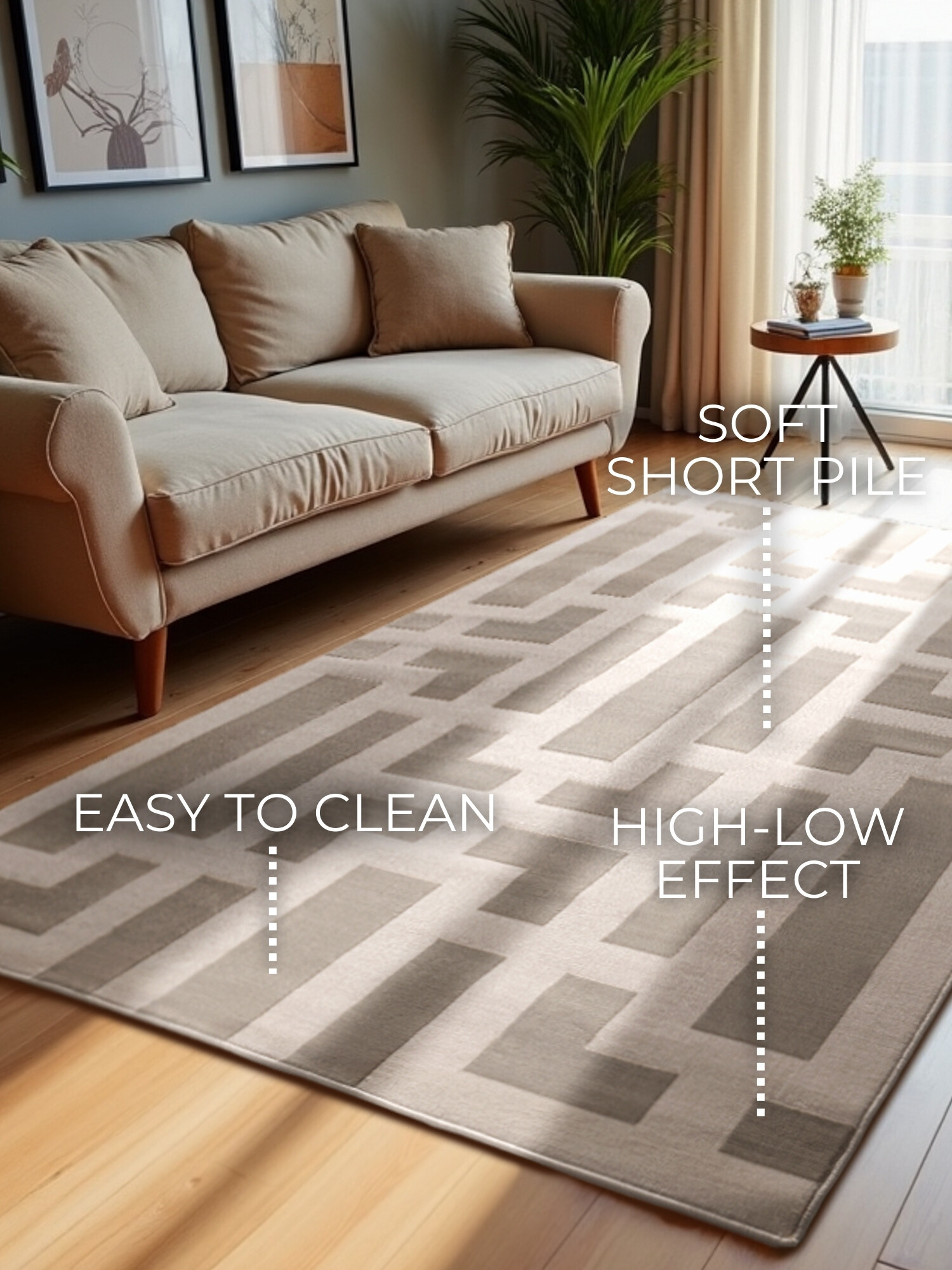 Kusový koberec Perles 106188 Cream z kolekce Elle 120x170 cm (obrázek 11)