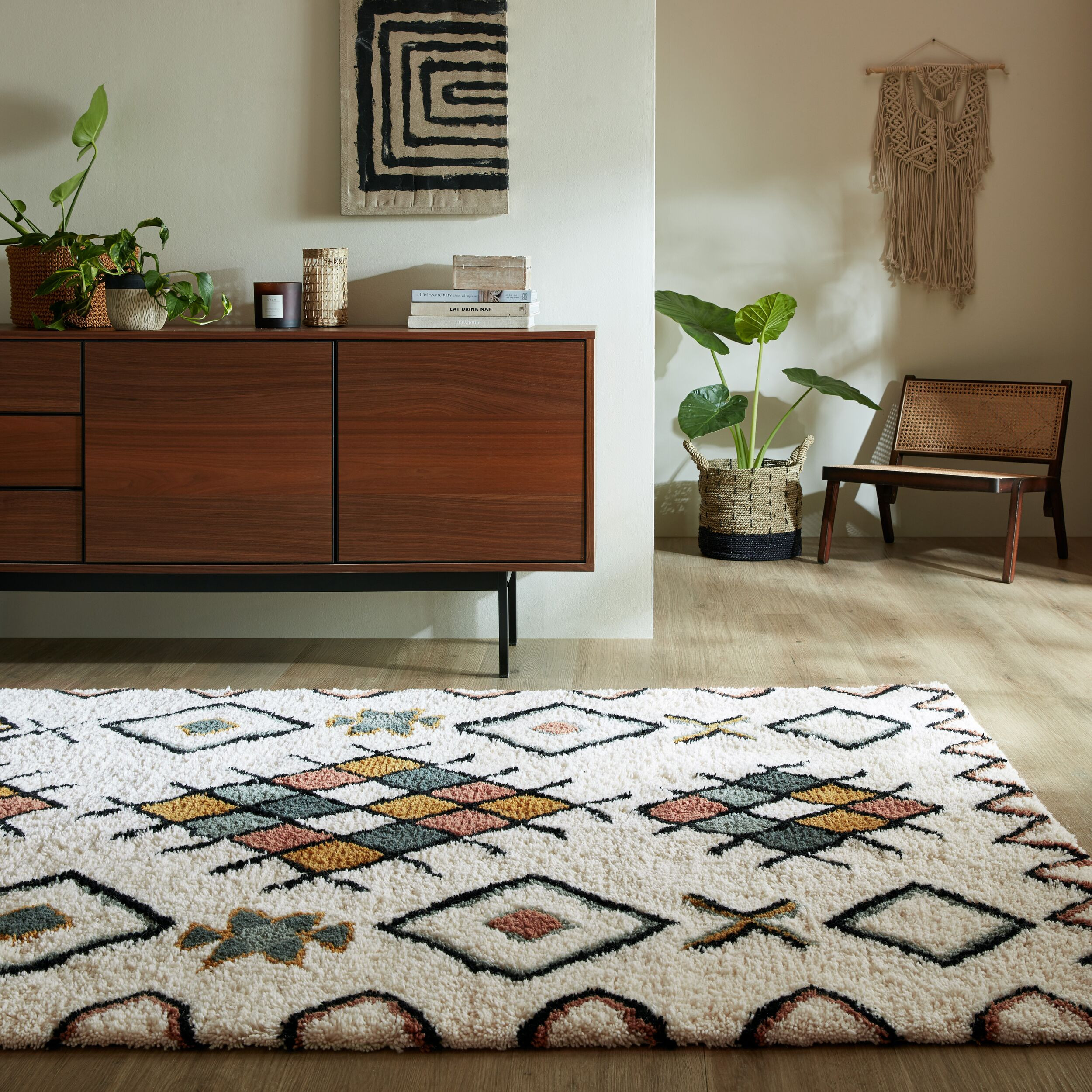 Kusový koberec Moroccan Midar Shaggy Multi 2