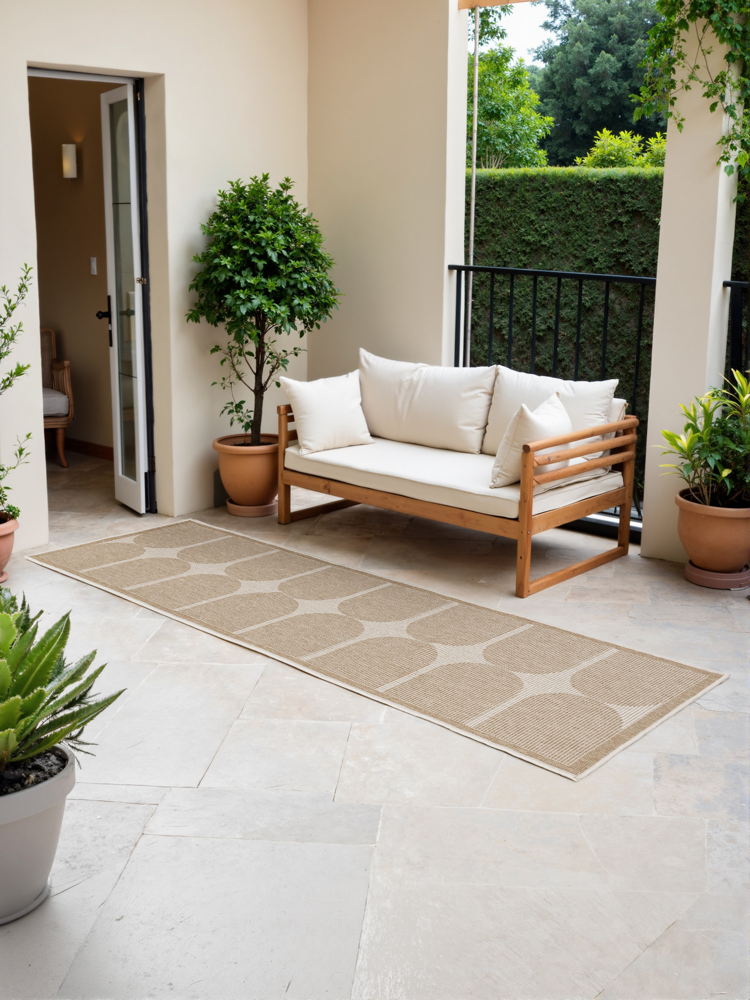 Běhoun Duet Bowen Beige/White - na ven i na doma 5