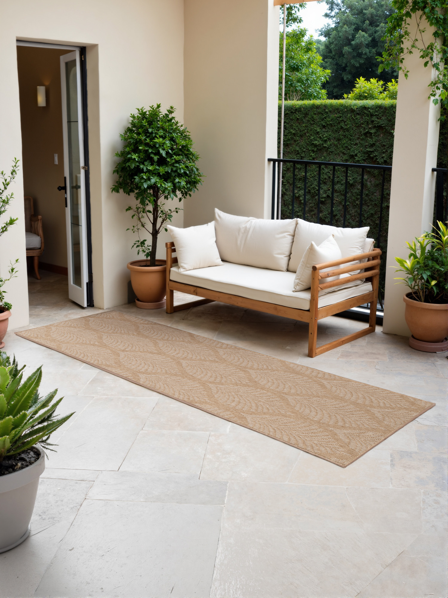 Běhoun Duet Liora Beige/White - na ven i na doma 3