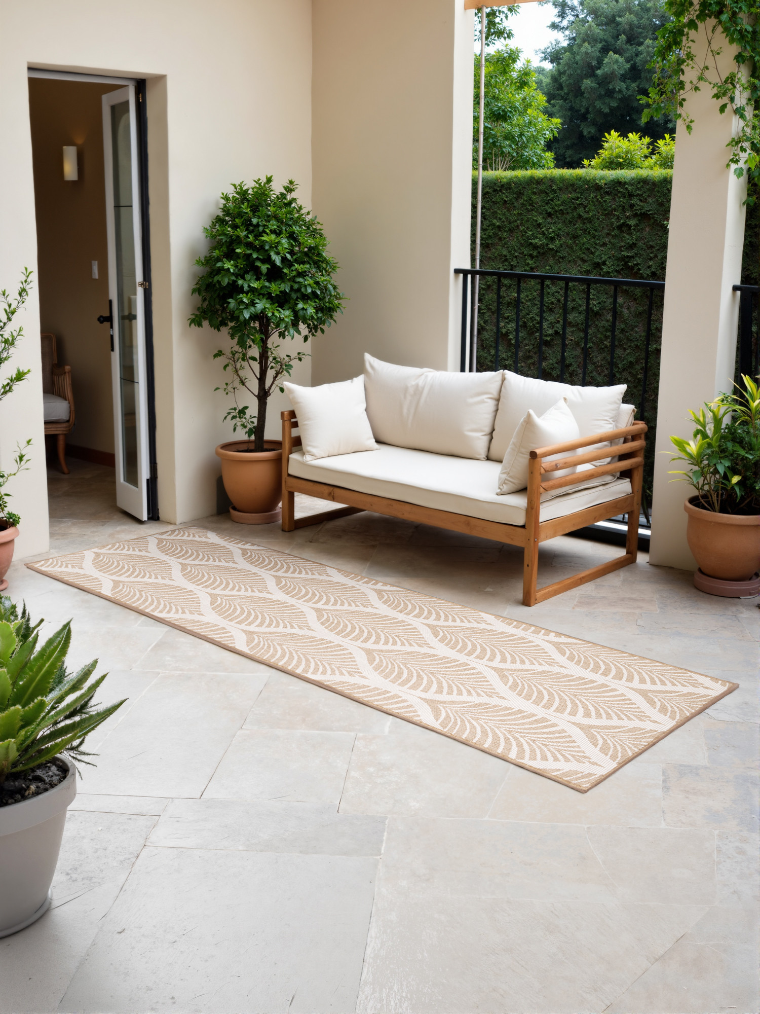 Běhoun Duet Liora Beige/White - na ven i na doma 5