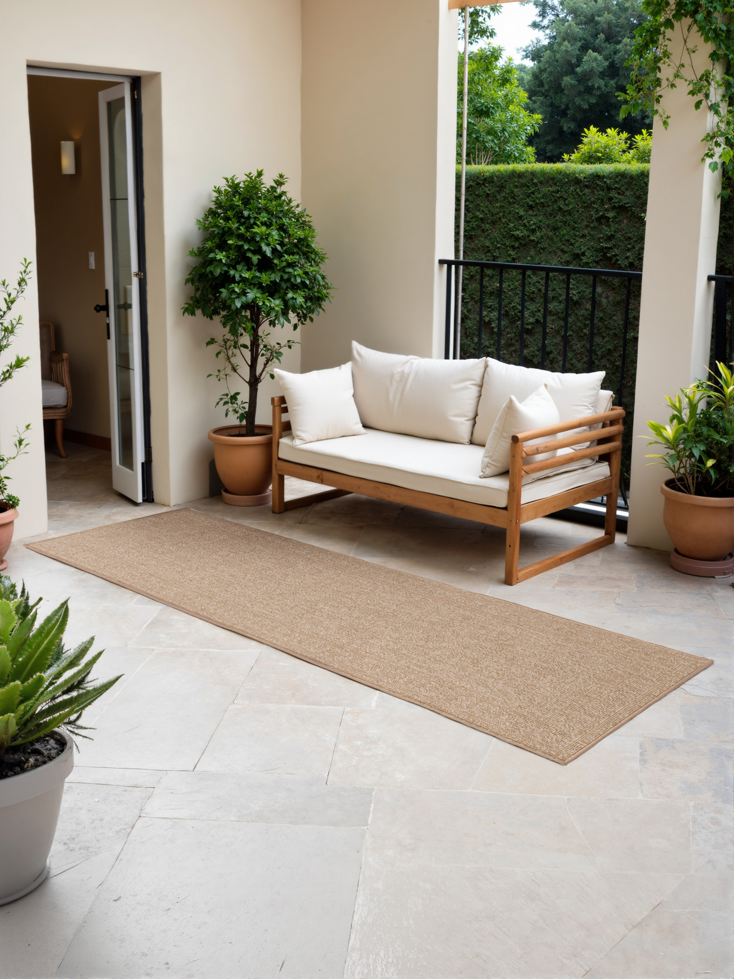 Běhoun Duet Kona Beige/White - na ven i na doma 3