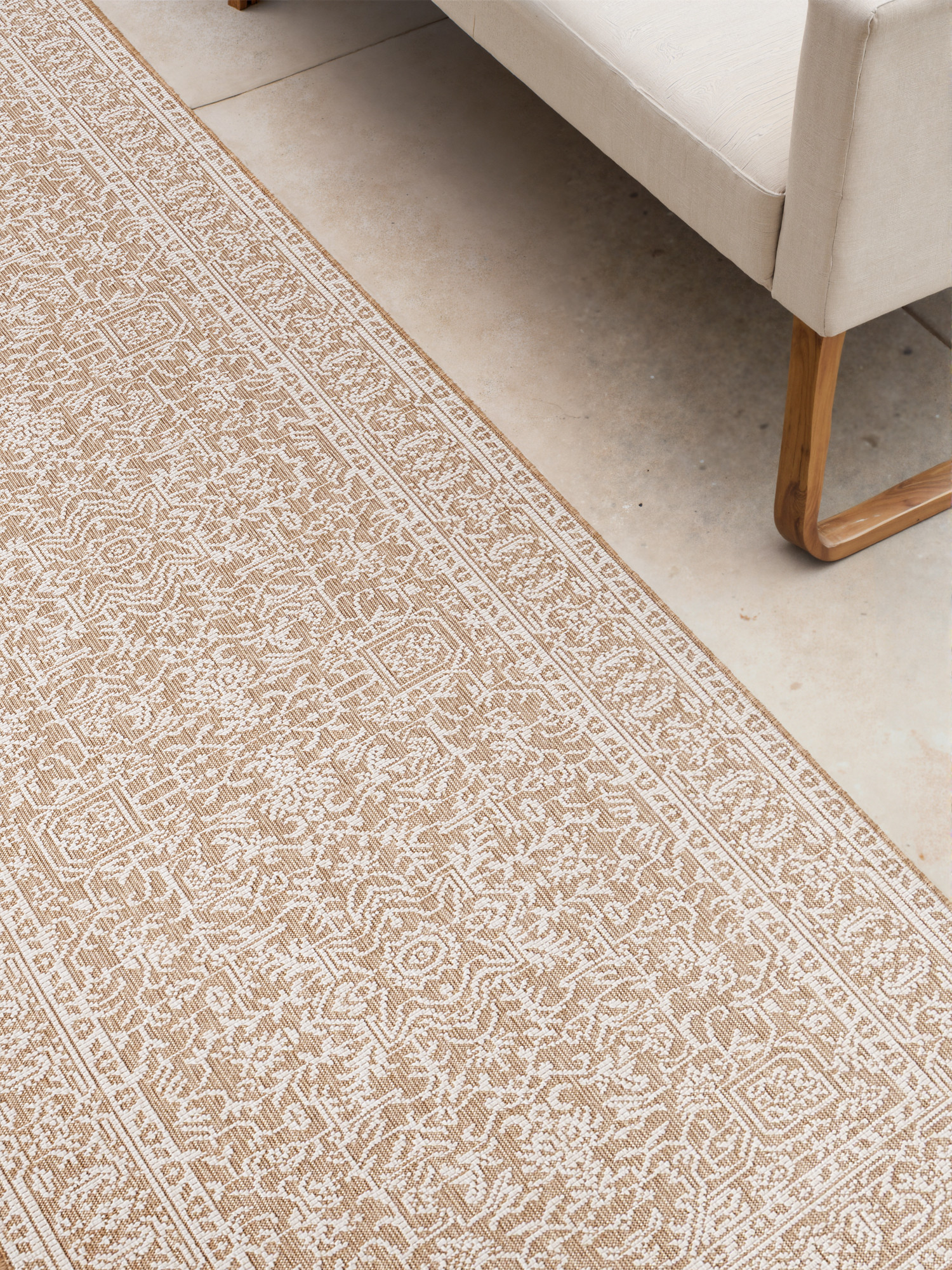Běhoun Duet Kona Beige/White - na ven i na doma 80x250 cm (obrázek 6)