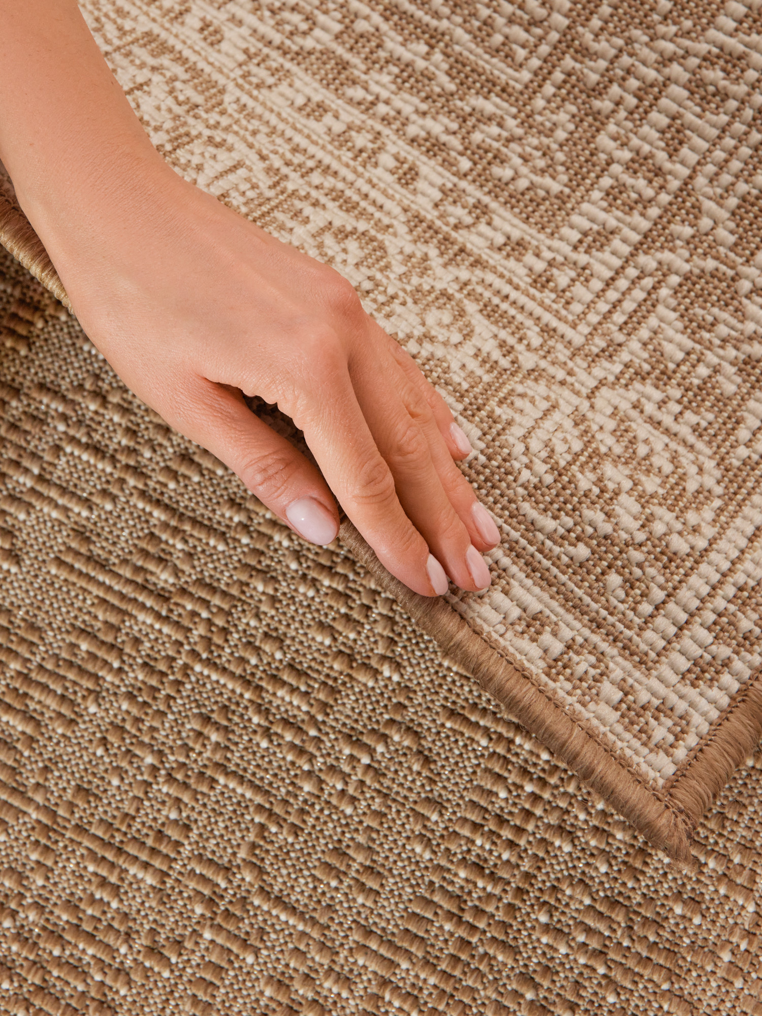 Běhoun Duet Kona Beige/White - na ven i na doma 80x250 cm (obrázek 8)