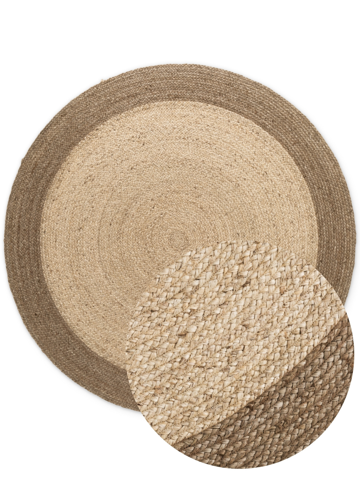 Kusový koberec Jutta Natur Ivory/Grey/Beige kruh 2