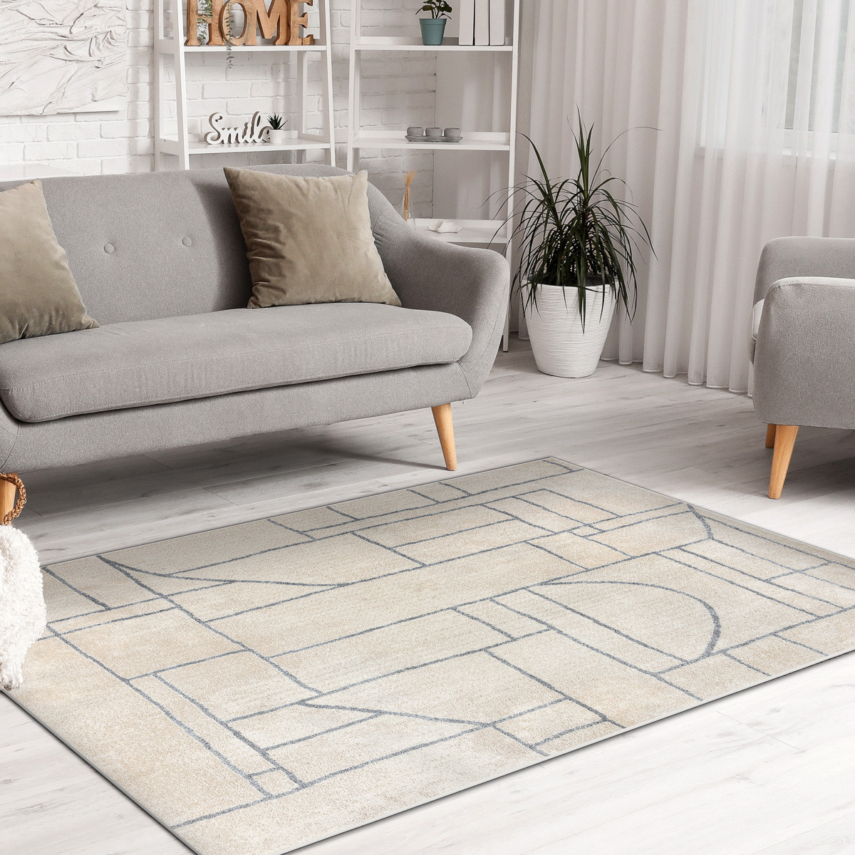 Kusový koberec Fusion 0806 cream/l. grey 80x150 cm (obrázek 9)
