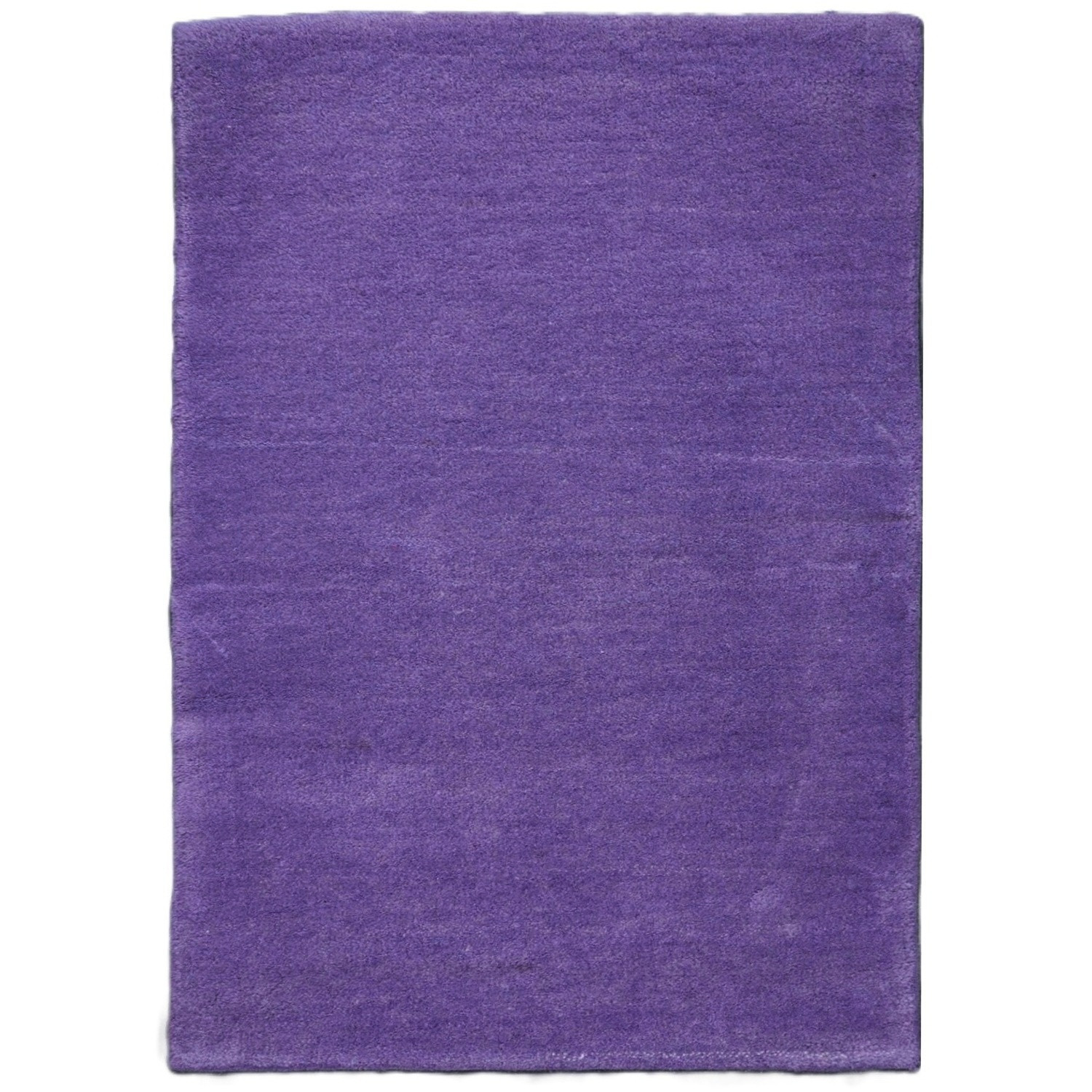 Ručně všívaný kusový koberec Asra wool fialová