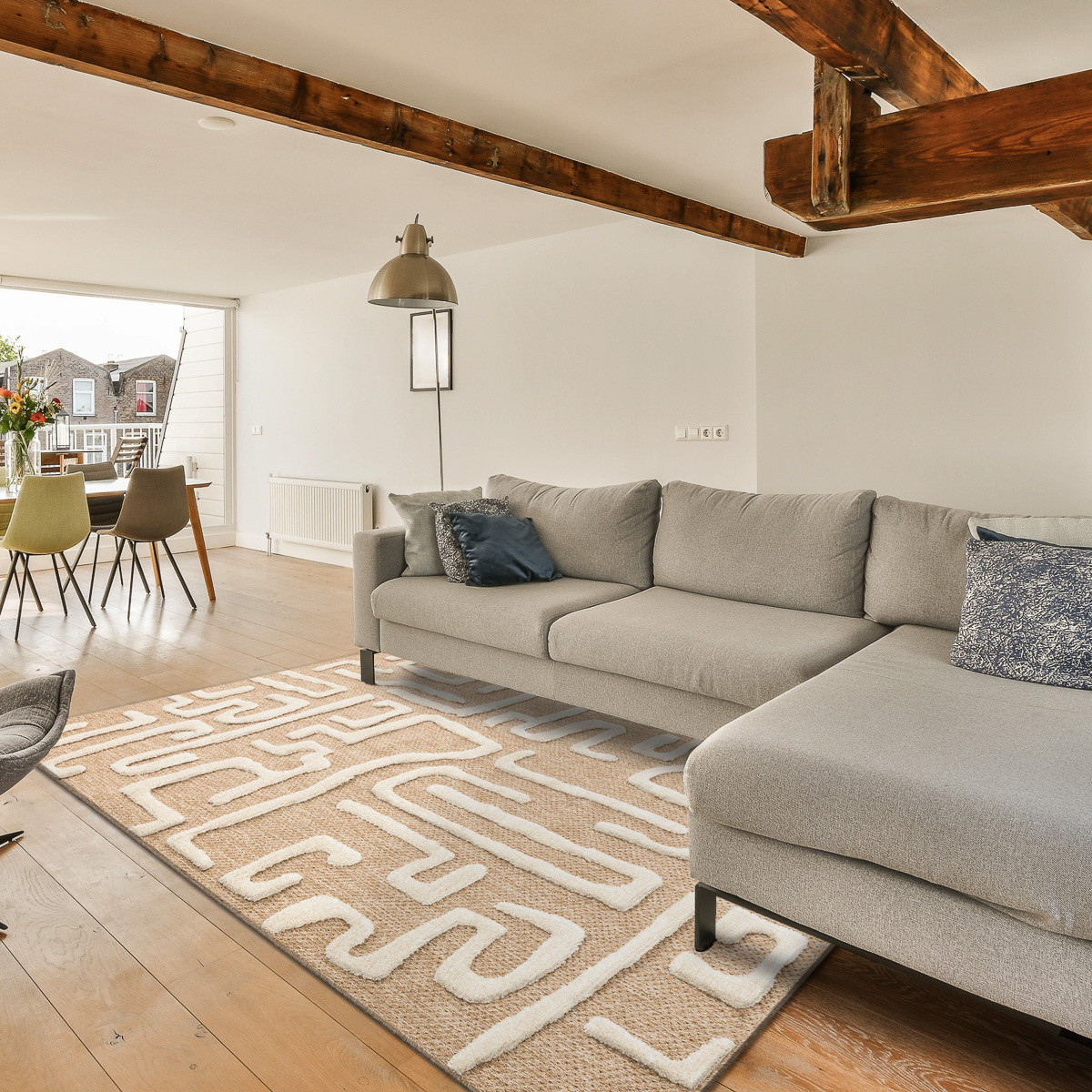 Kusový koberec Spark 0711A beige/cream 80x150 cm (obrázek 6)