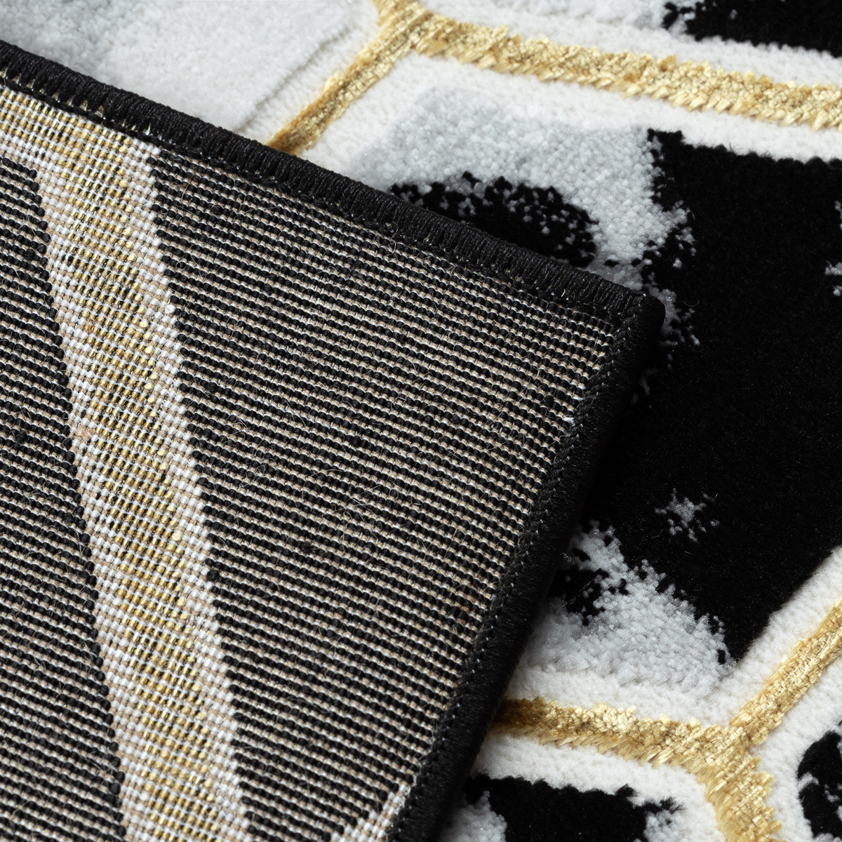 Kusový koberec Allure 1966 black/gold 80x150 cm (obrázek 10)