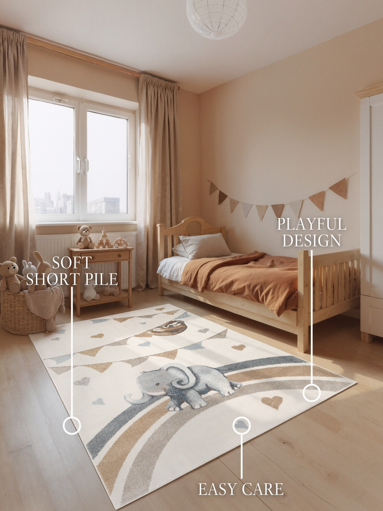 Dětský kusový koberec Villeroy & Boch Boho Kids 106305 Cream Multicolor 2