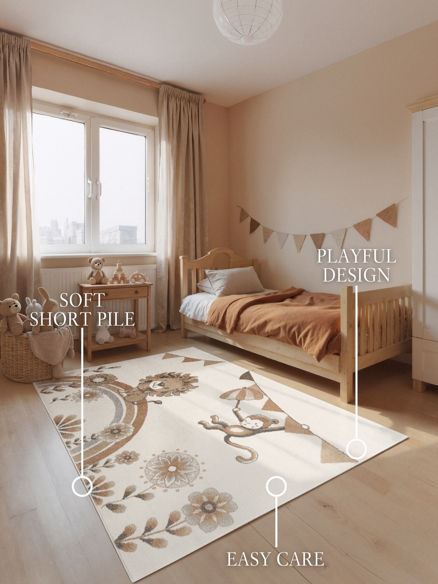 Dětský kusový koberec Villeroy & Boch Boho Kids 106309 Cream Multicolor 120x170 cm (obrázek 9)