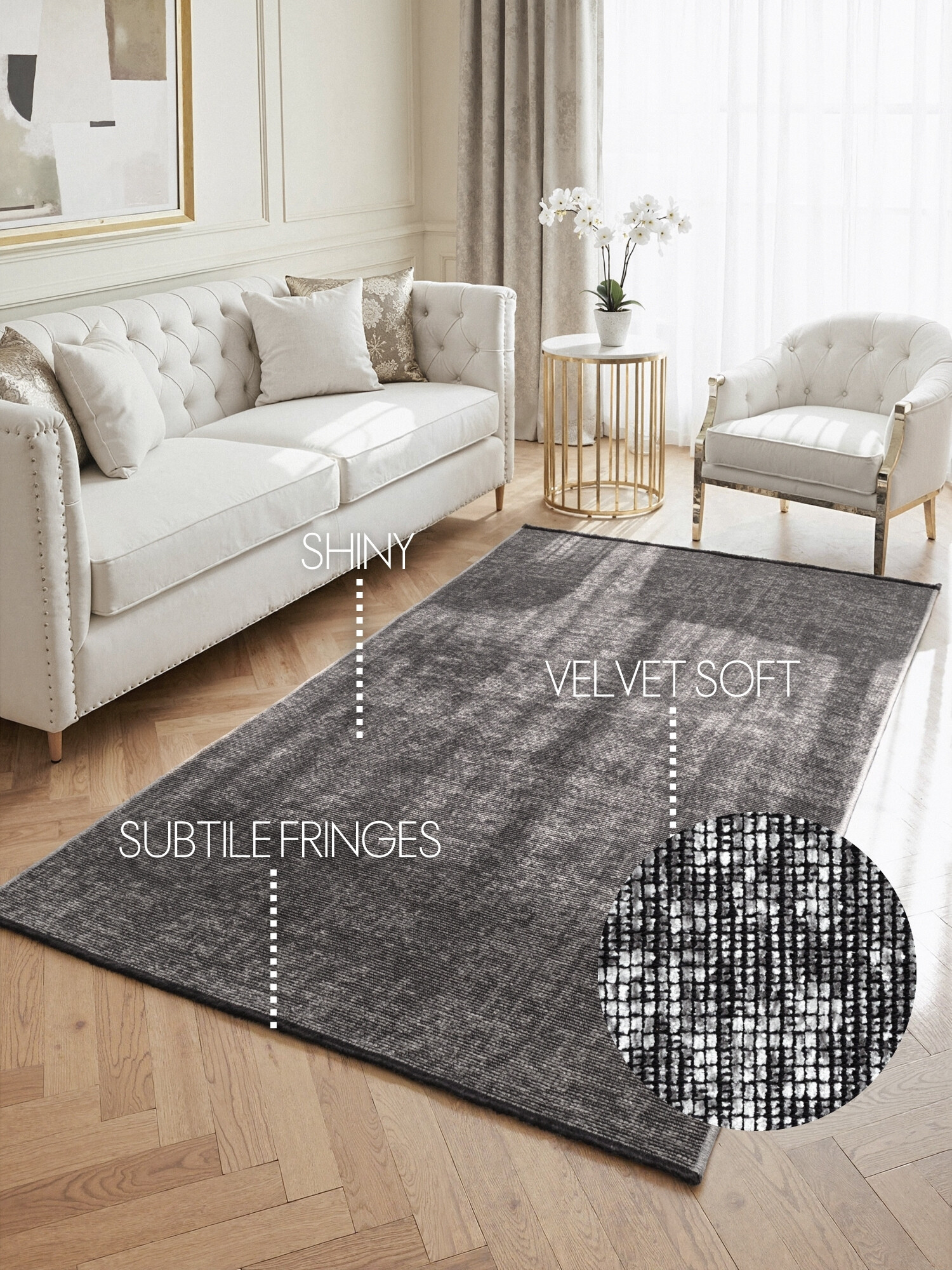Kusový koberec Brilliance Prisma 106310 Silver Grey z kolekce Elle 4