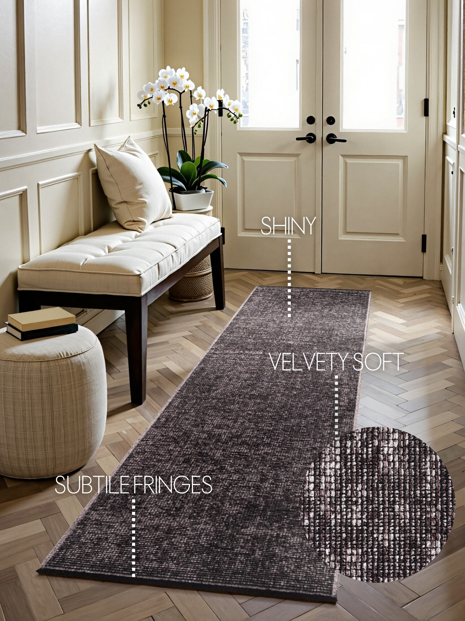 Běhoun Brilliance Prisma 106311 Brown z kolekce Elle 3