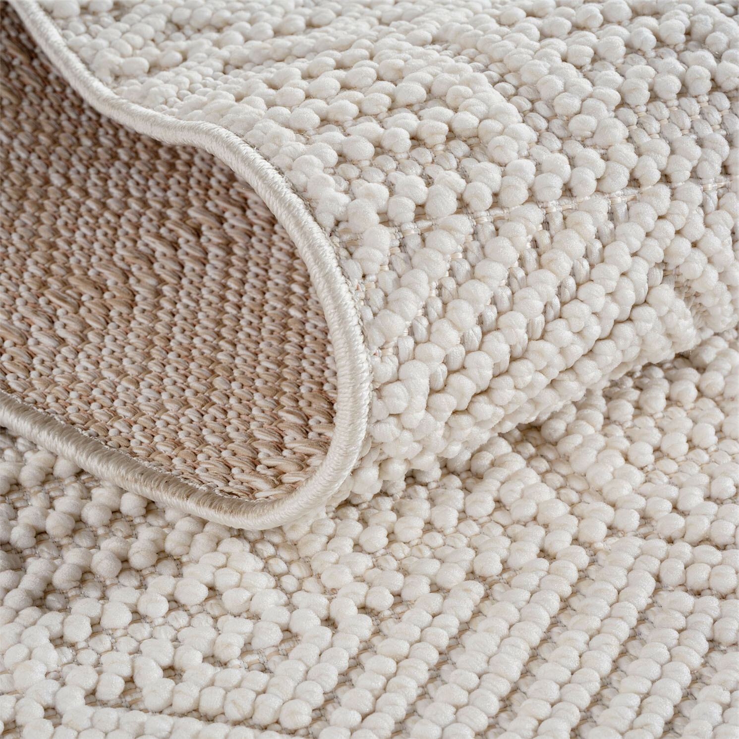 Kusový koberec Helix 2202 cream kruh 3