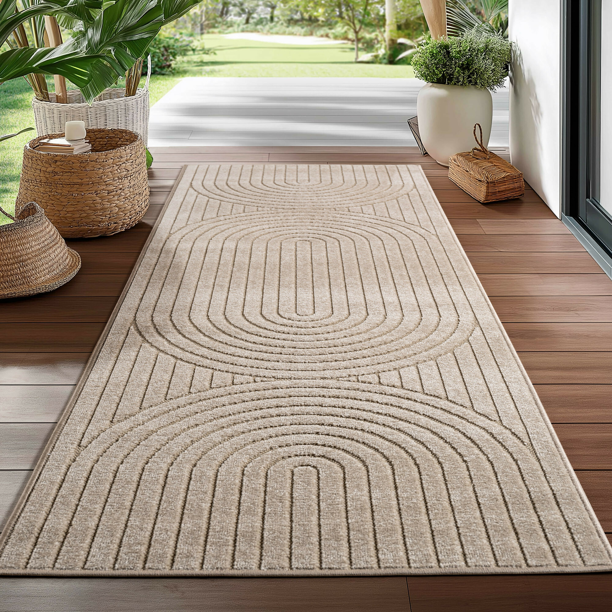 Kusový koberec Nova 1201 beige - na ven i na doma 2