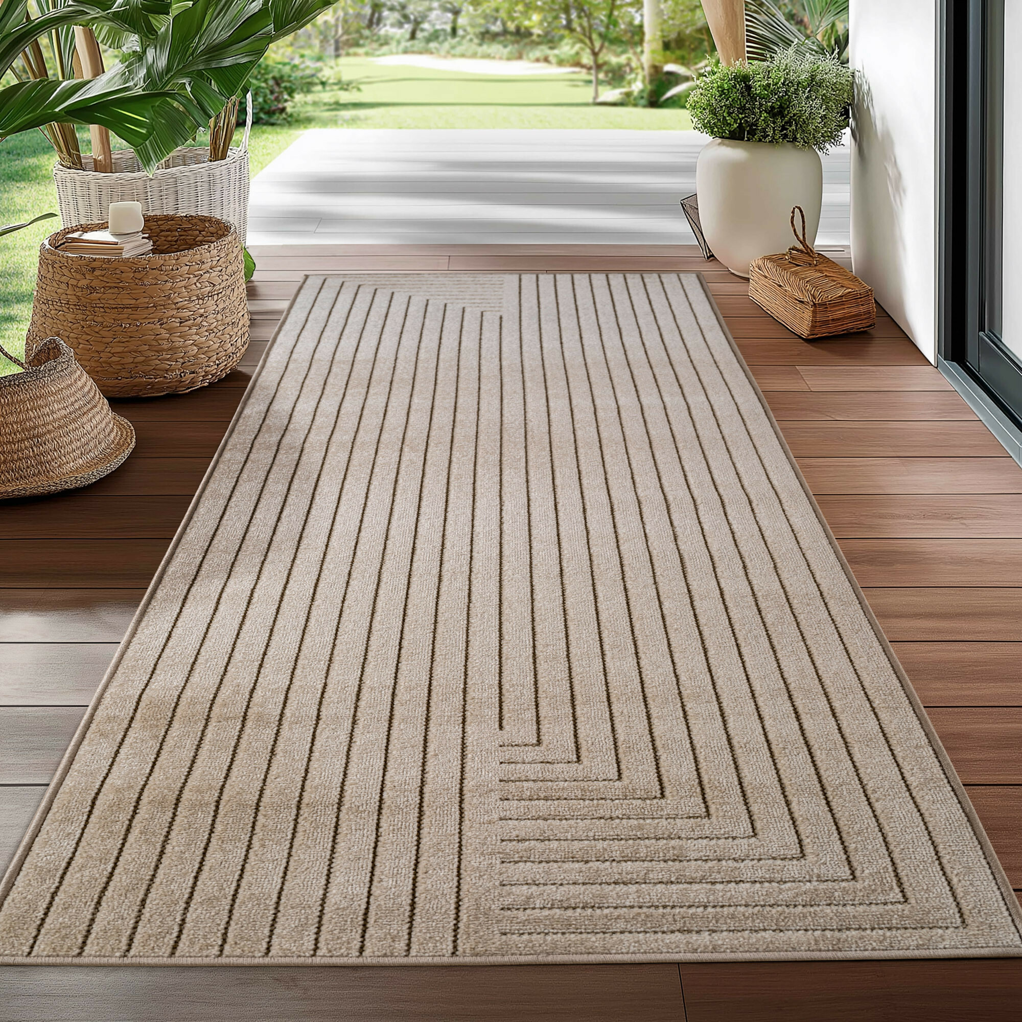 Běhoun Nova 1202 beige - na ven i na doma 2