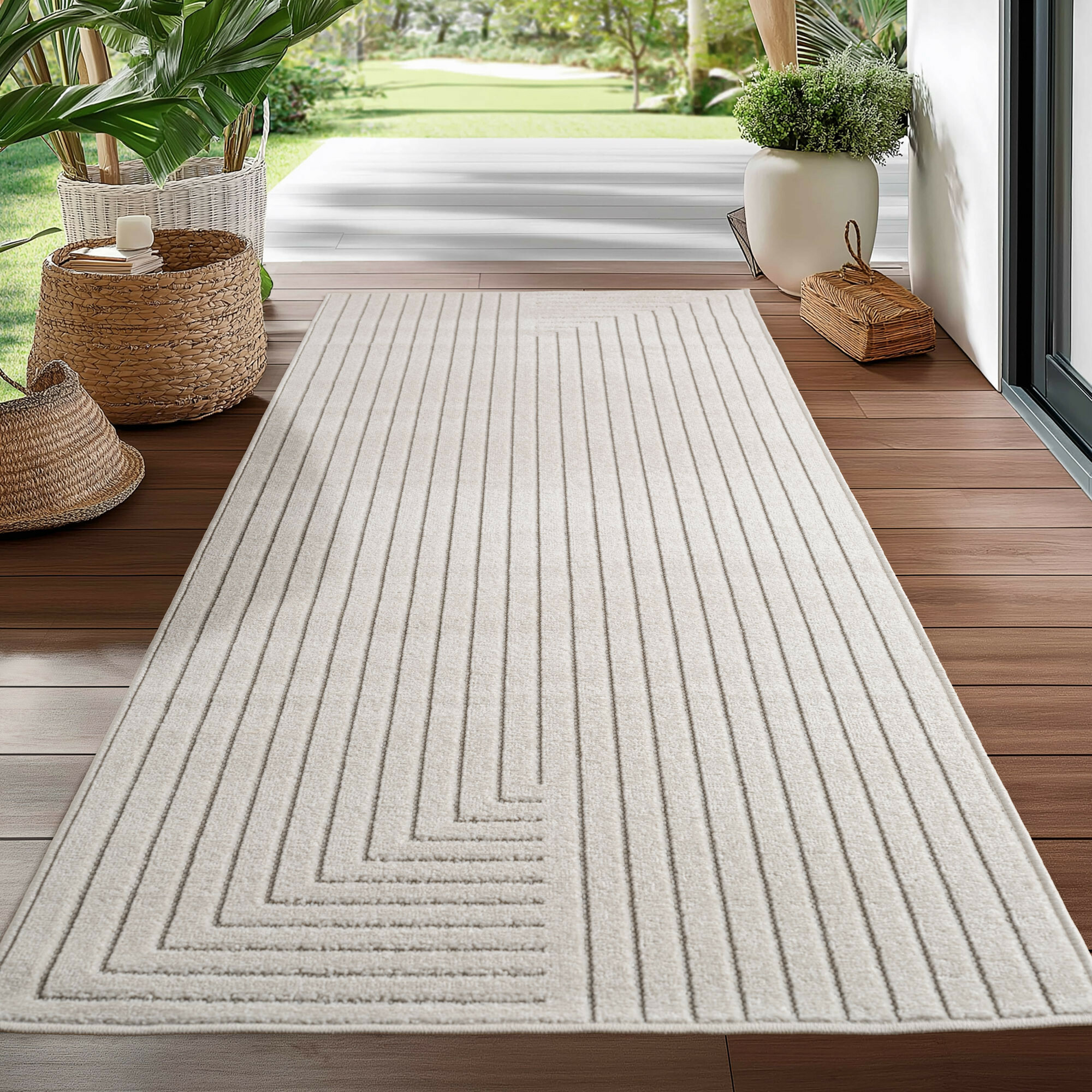 Běhoun Nova 1202 cream - na ven i na doma 2