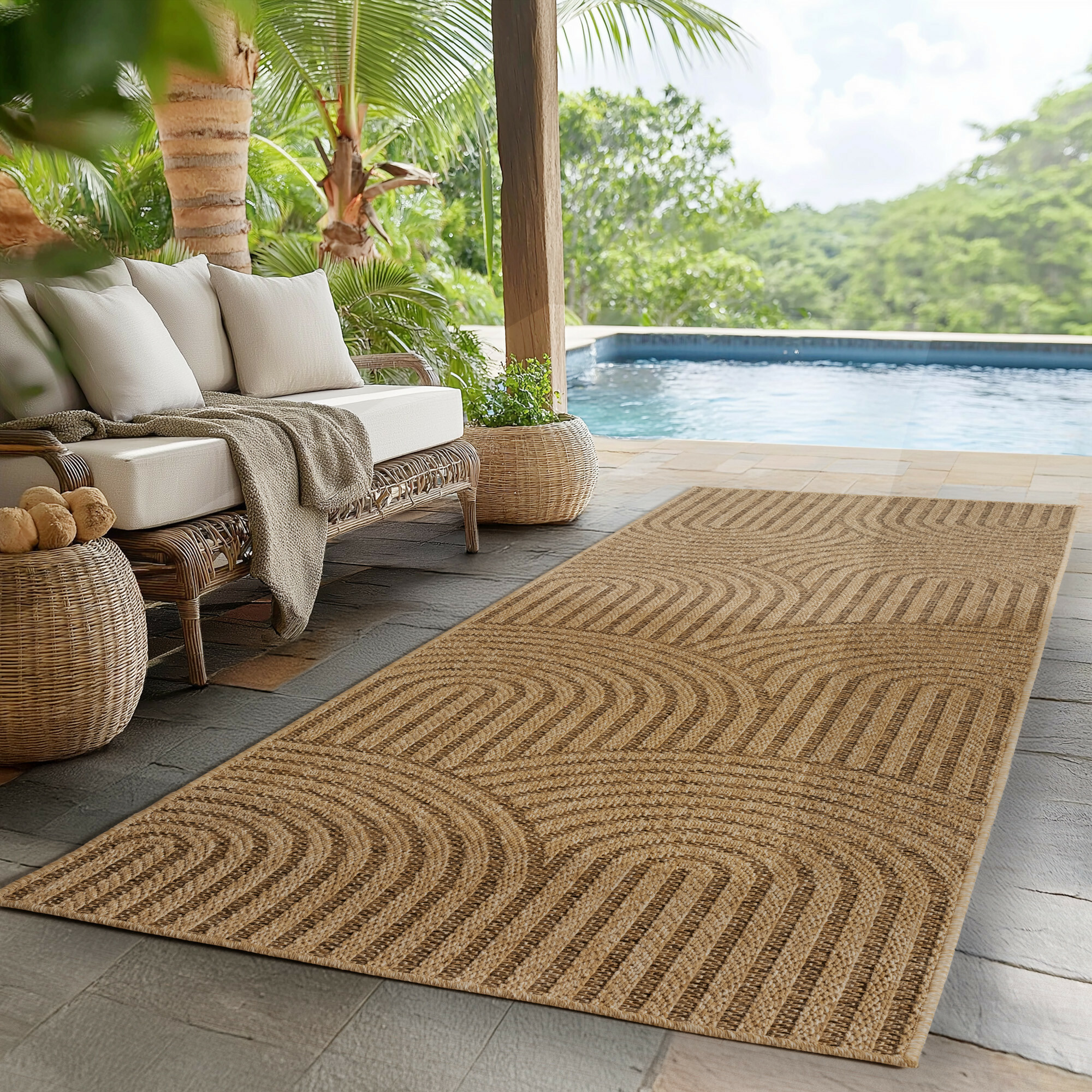 Běhoun Timber 1401 beige - na ven i na doma 2
