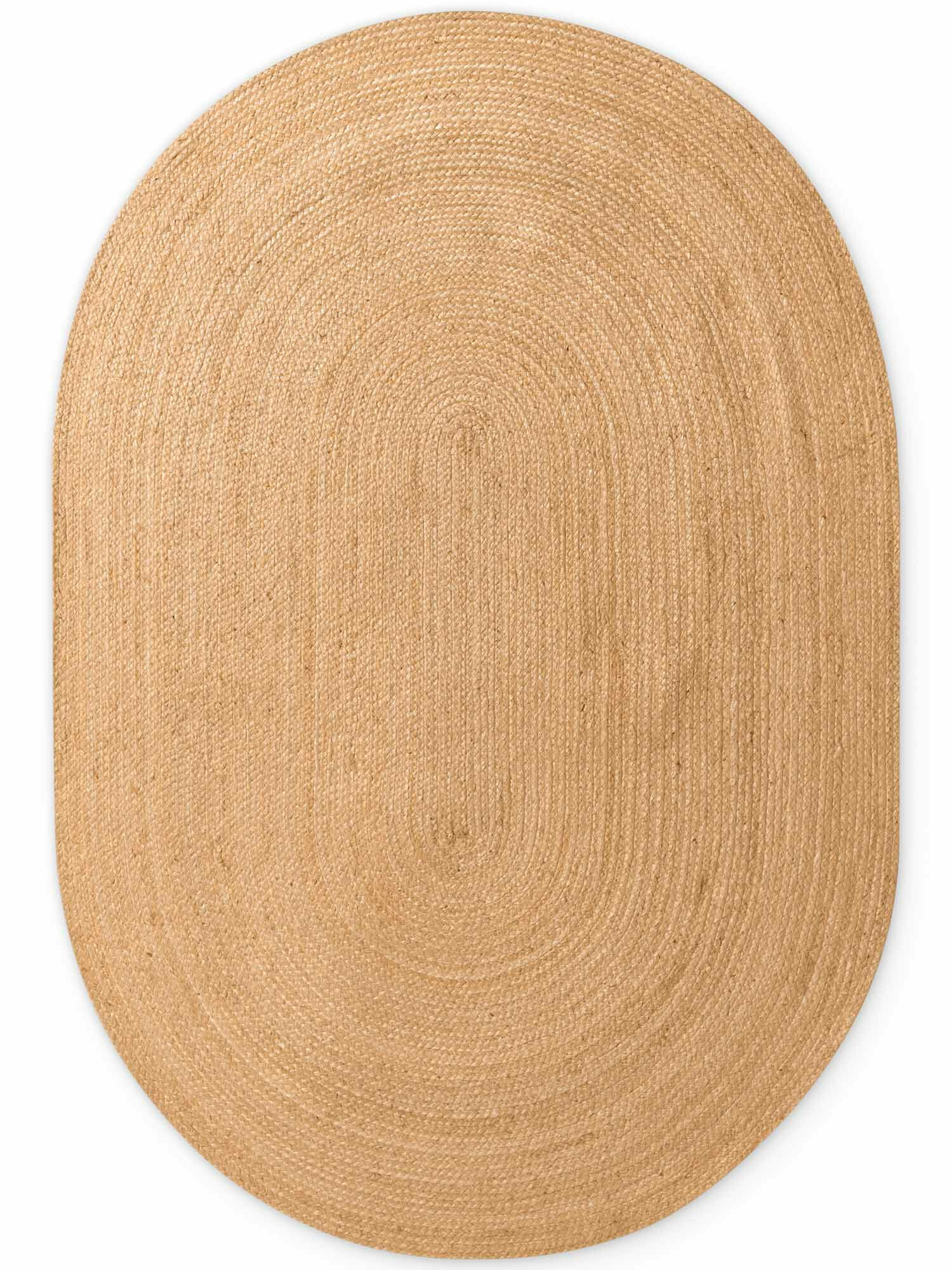 Kusový koberec Jute Braided 106005 Gold ovál