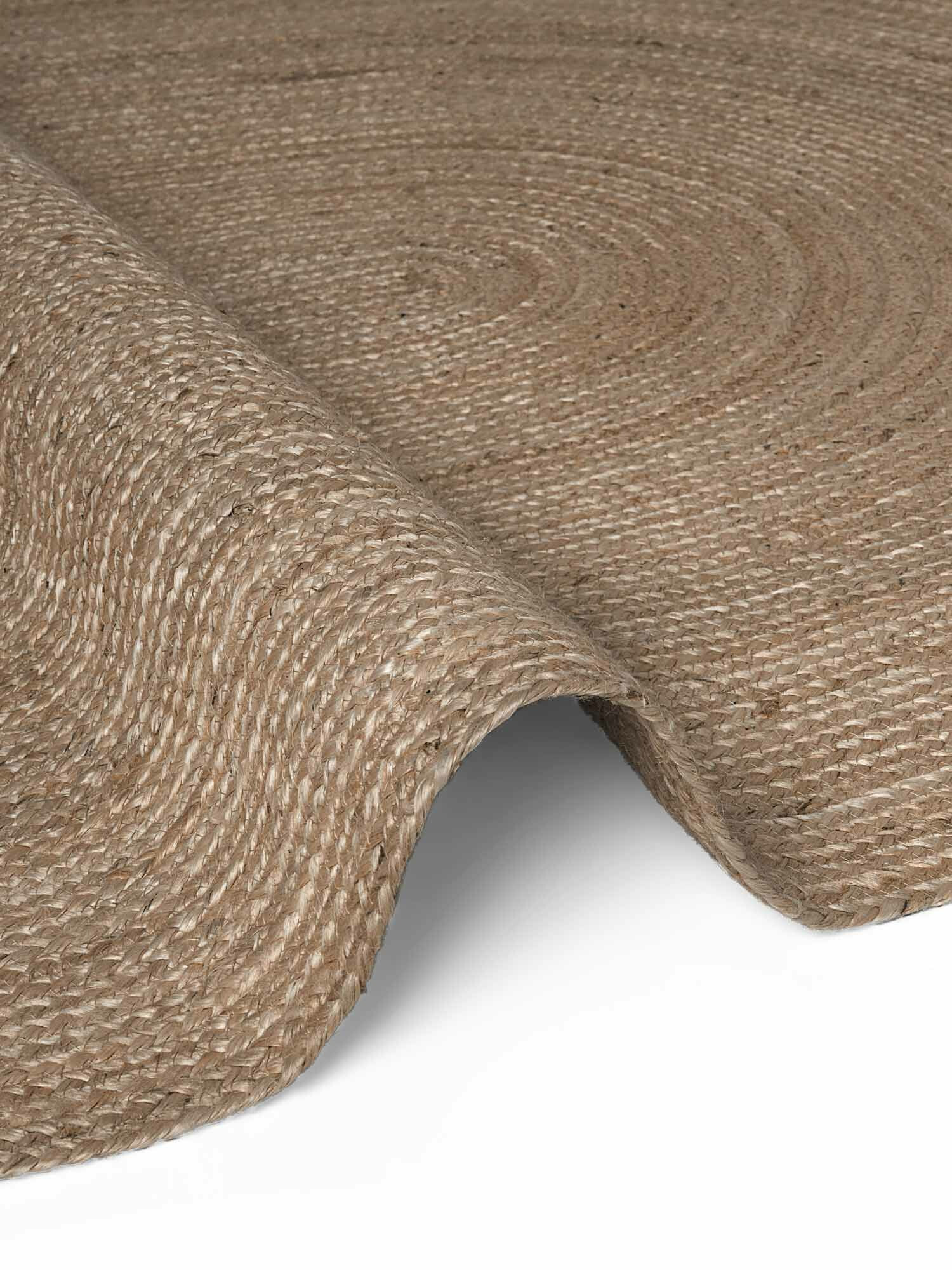 Kusový koberec Jute Braided 106006 Grey Brown ovál 3