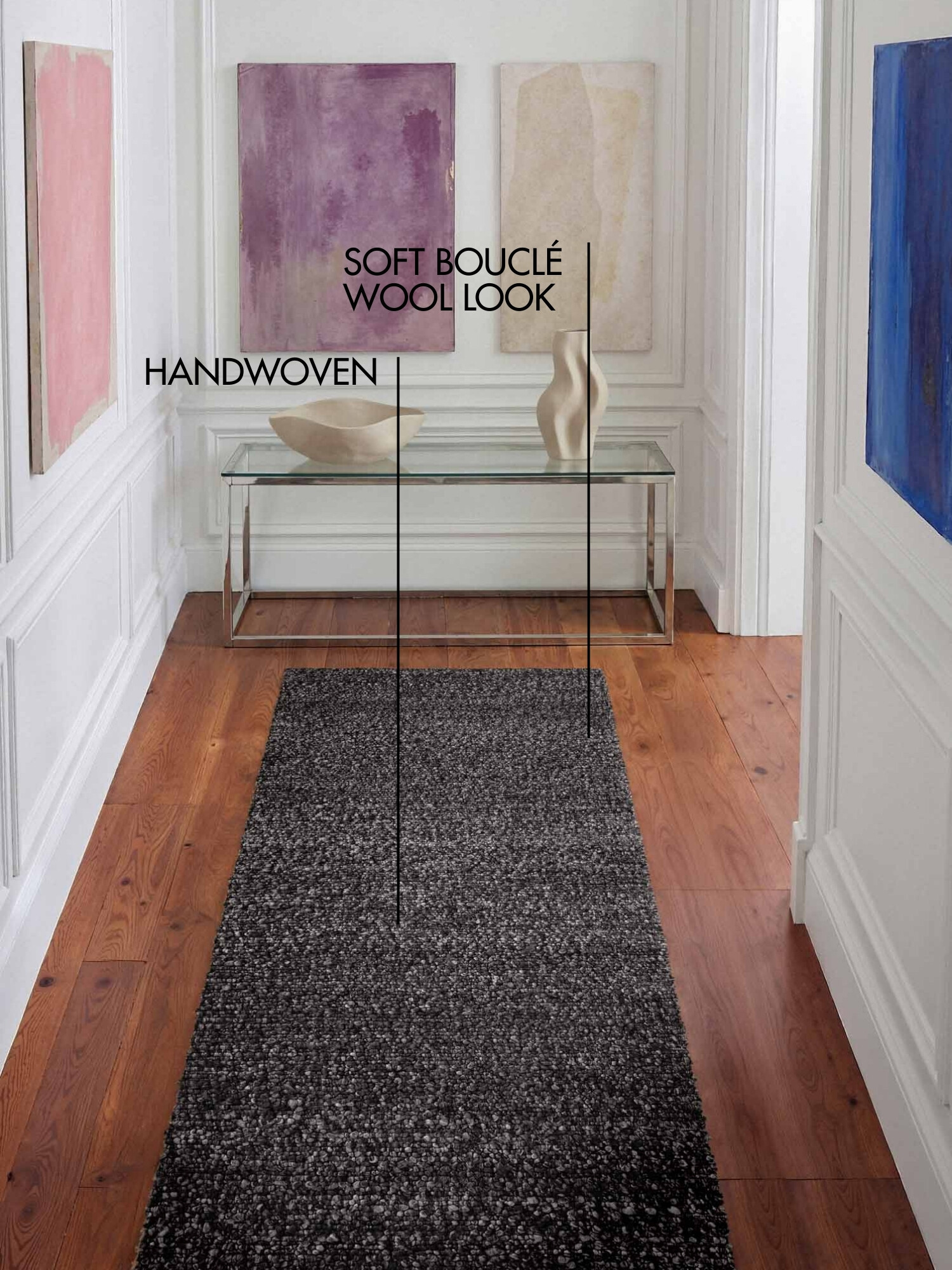 Běhoun Ted Baker Notting Hill 106345 Dark Grey 80x200 cm (obrázek 8)
