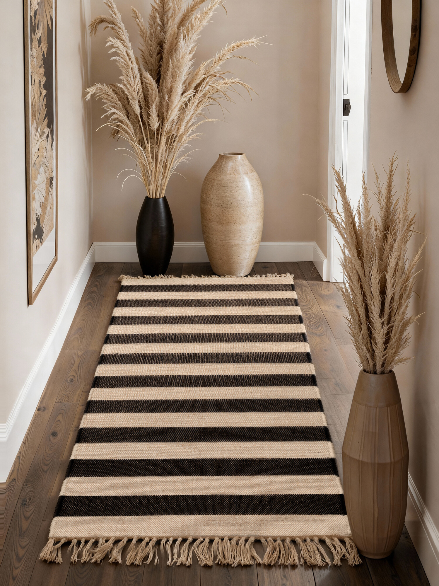 Běhoun Handloom 106334 Playa White Black 3