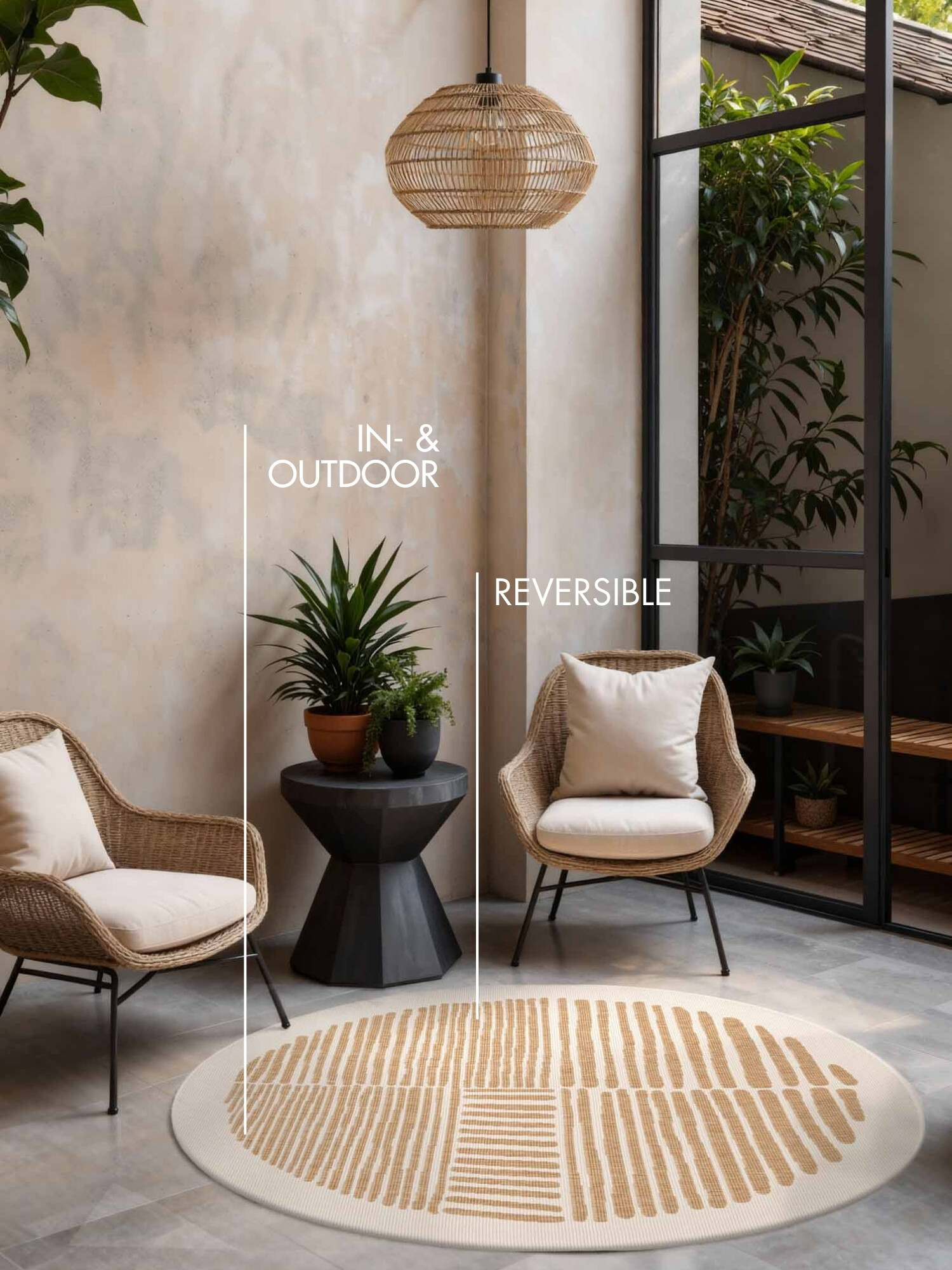 Kusový koberec Ted Baker Haringey 106391 Béžová kruh 3