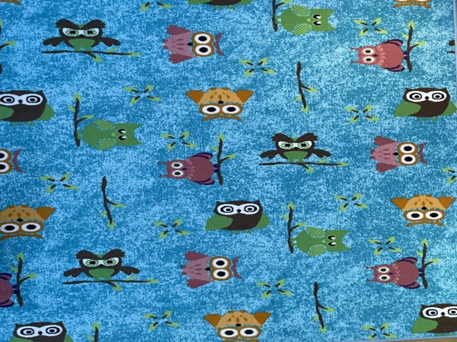 Dětský koberec Sovička SILK 5298 tyrkys 120x170 cm (obrázek 11)