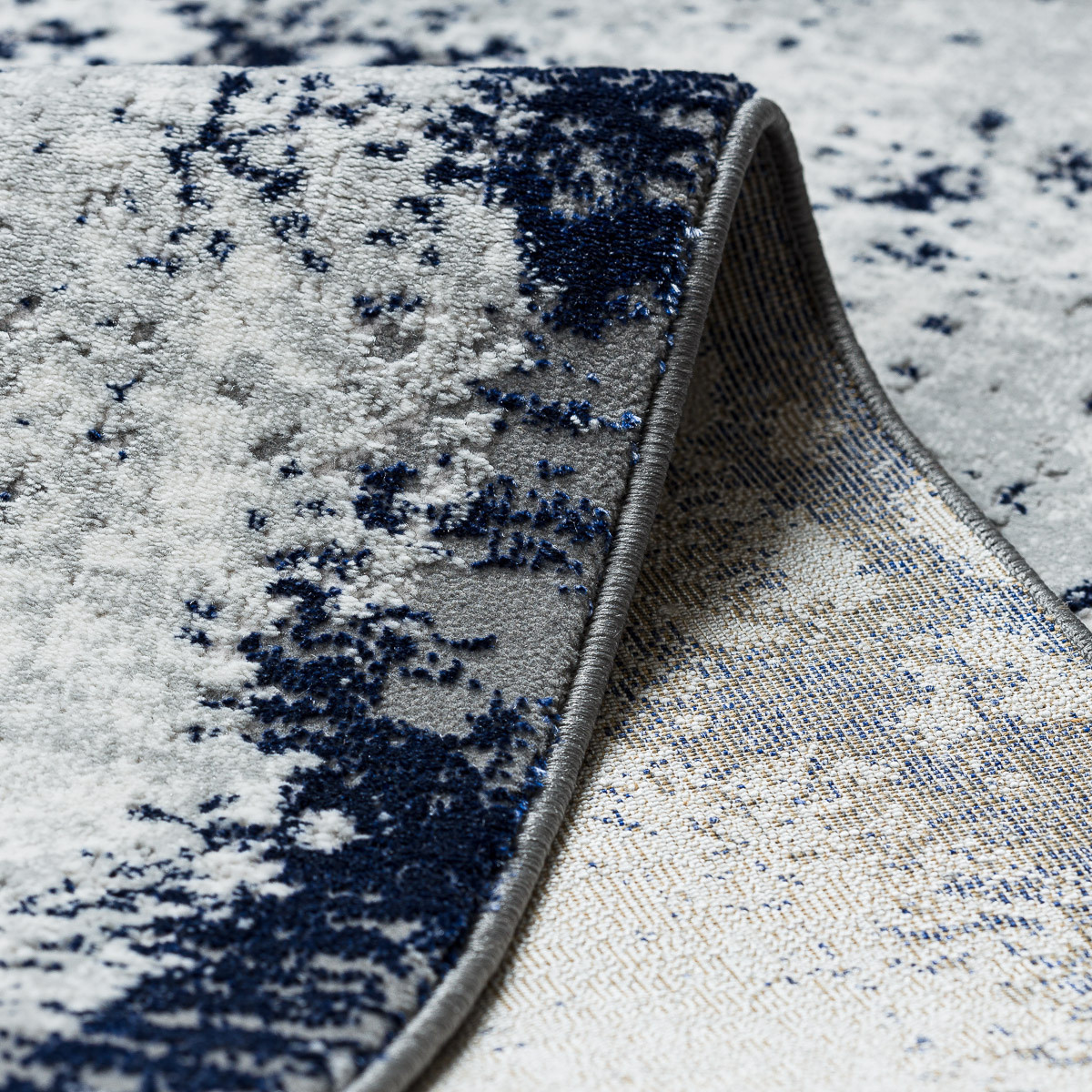 Kusový koberec Allure 1959 white/blue 80x150 cm (obrázek 5)