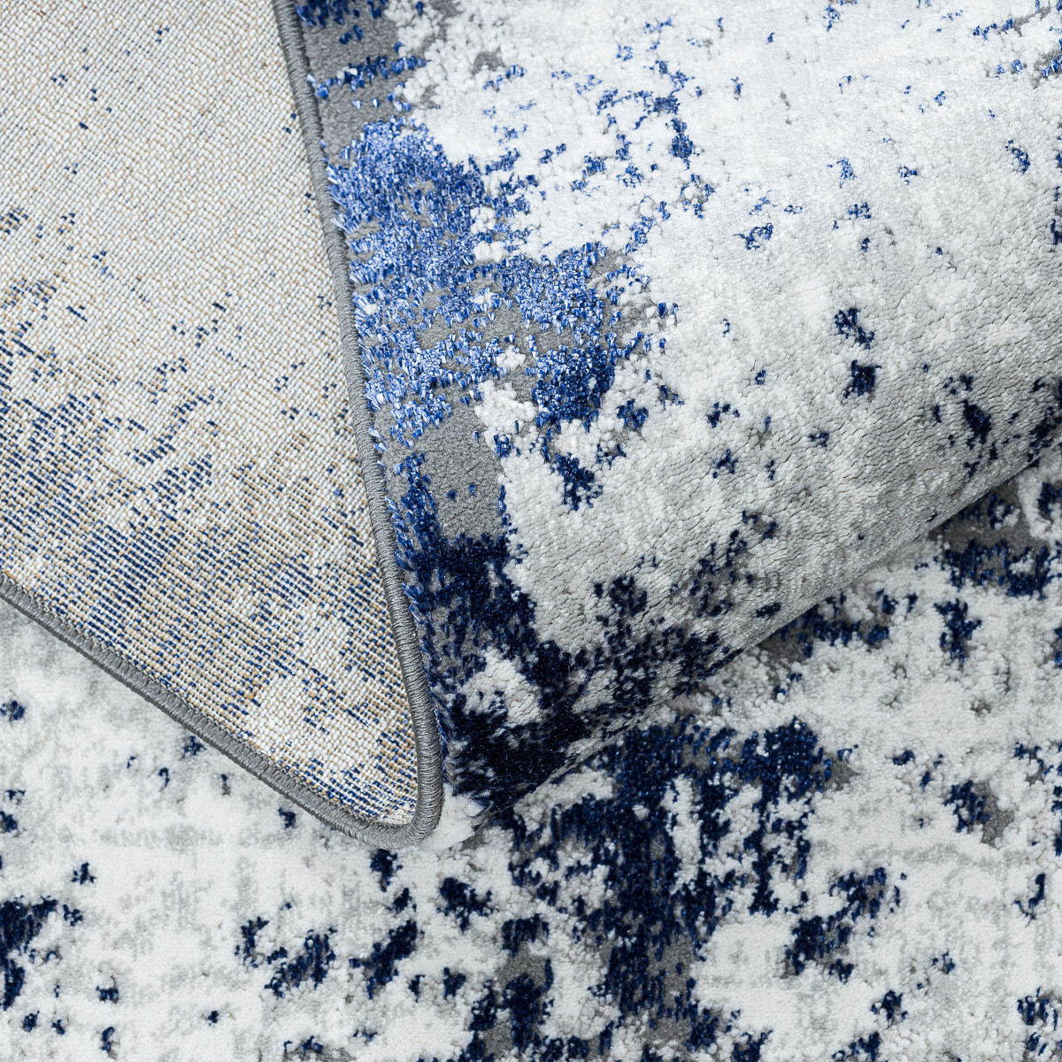 Kusový koberec Allure 1959 white/blue 80x150 cm (obrázek 11)
