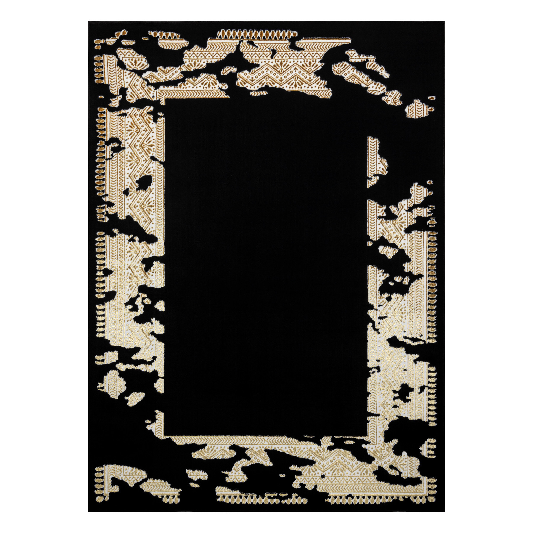 Kusový koberec Allure 1965 black/gold 80x150 cm