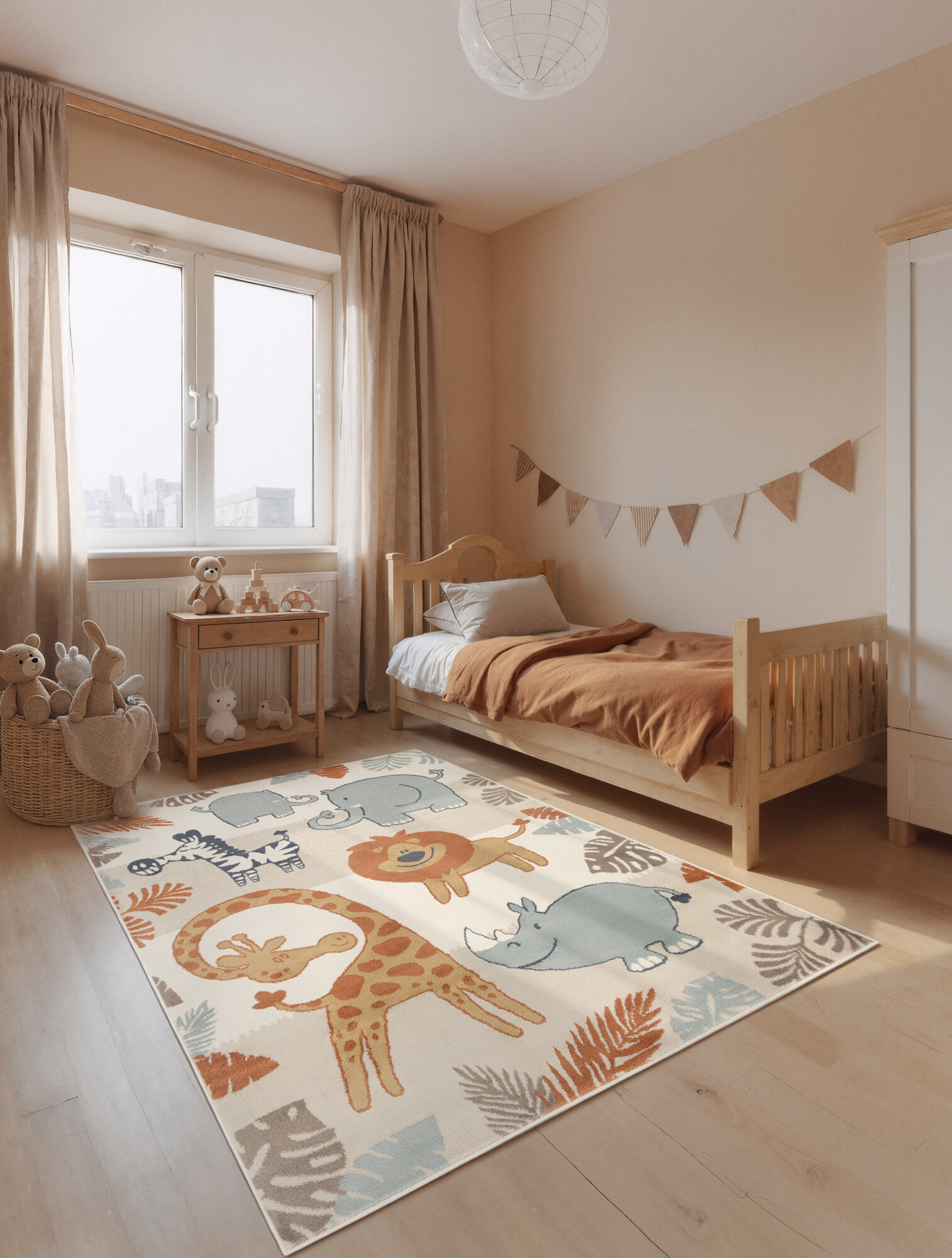Dětský koberec Adventures 106409 Cream Multicolor 120x170 cm (obrázek 10)