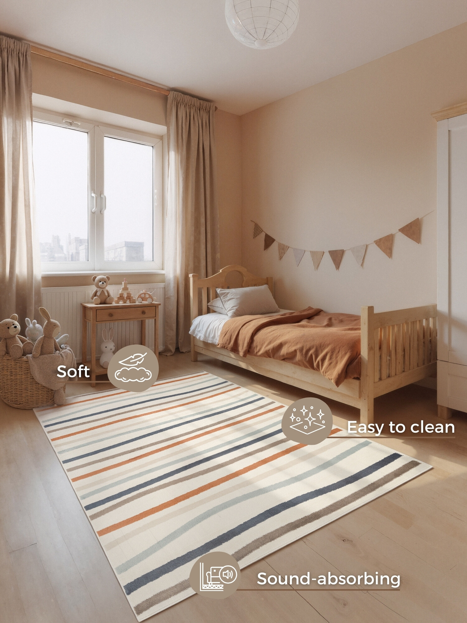 Dětský koberec Adventures 106410 Cream Multicolor 200x290 cm (obrázek 10)