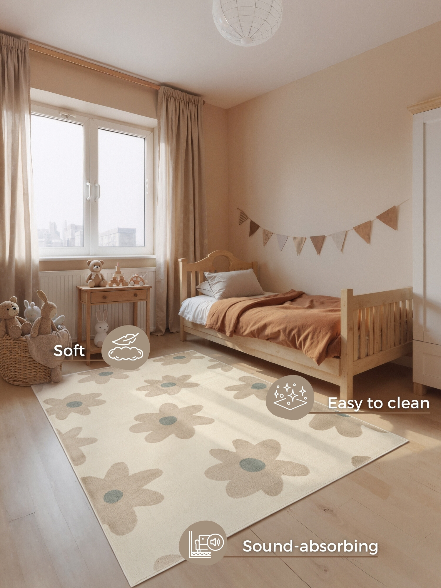 Dětský koberec Adventures 106417 Cream Beige 120x170 cm (obrázek 5)