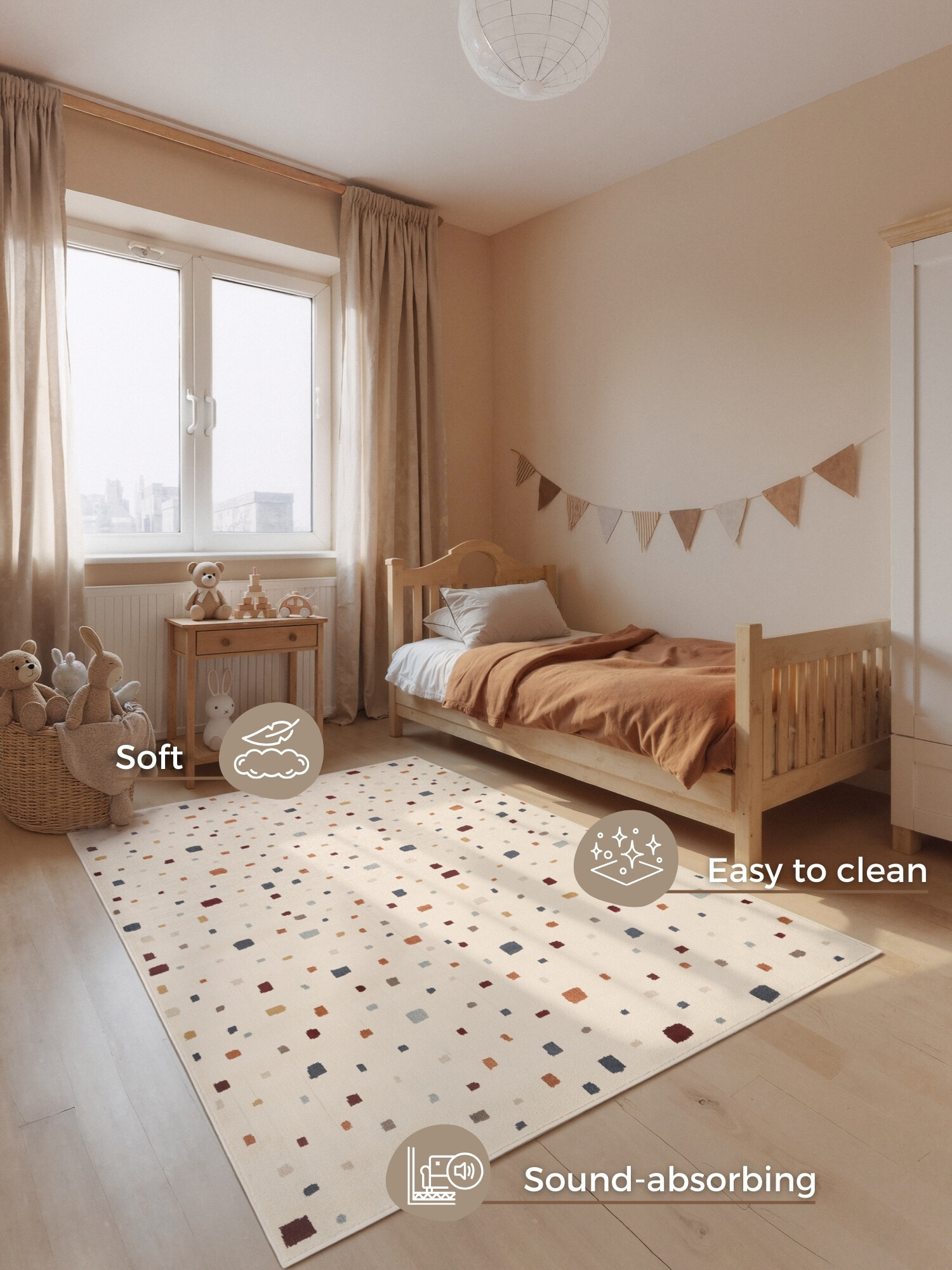 Dětský koberec Adventures 106419 Cream Multicolor 120x170 cm (obrázek 4)