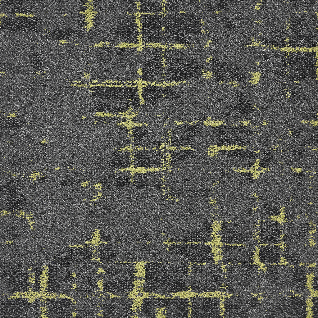 Kobercový čtverec MACRO 92 Bitumen šedo-zelený 50x50 cm 50x50 cm