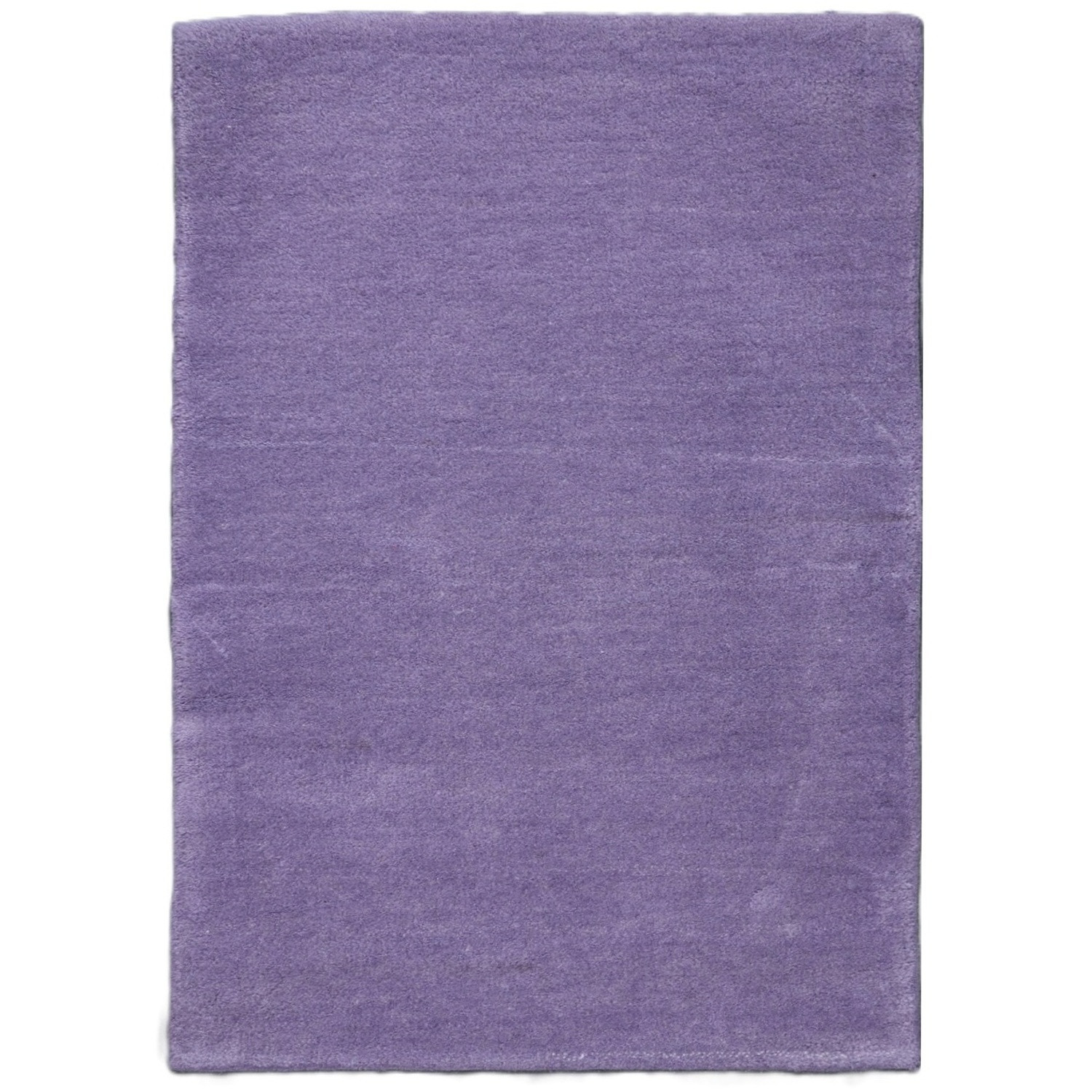 Ručně všívaný kusový koberec Asra wool purple 40x60 cm