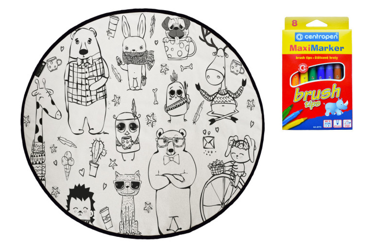 Koberec Omalovánky – Happy Friends