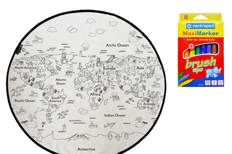 Koberec Omalovánky – Colouring world