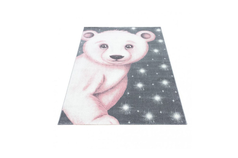 Kusový koberec Bambi 810 pink - růžový medvídek