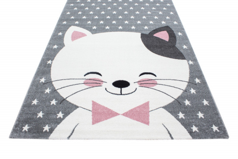 Kusový koberec Kids 550 pink - kočička růžová
