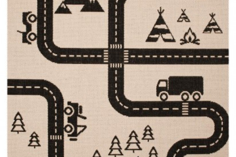 Kusový koberec Vini 103024 Road Map Charly 120x170 cm