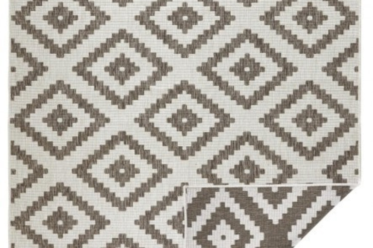 Kusový koberec Twin-Wendeteppiche 103133 braun creme